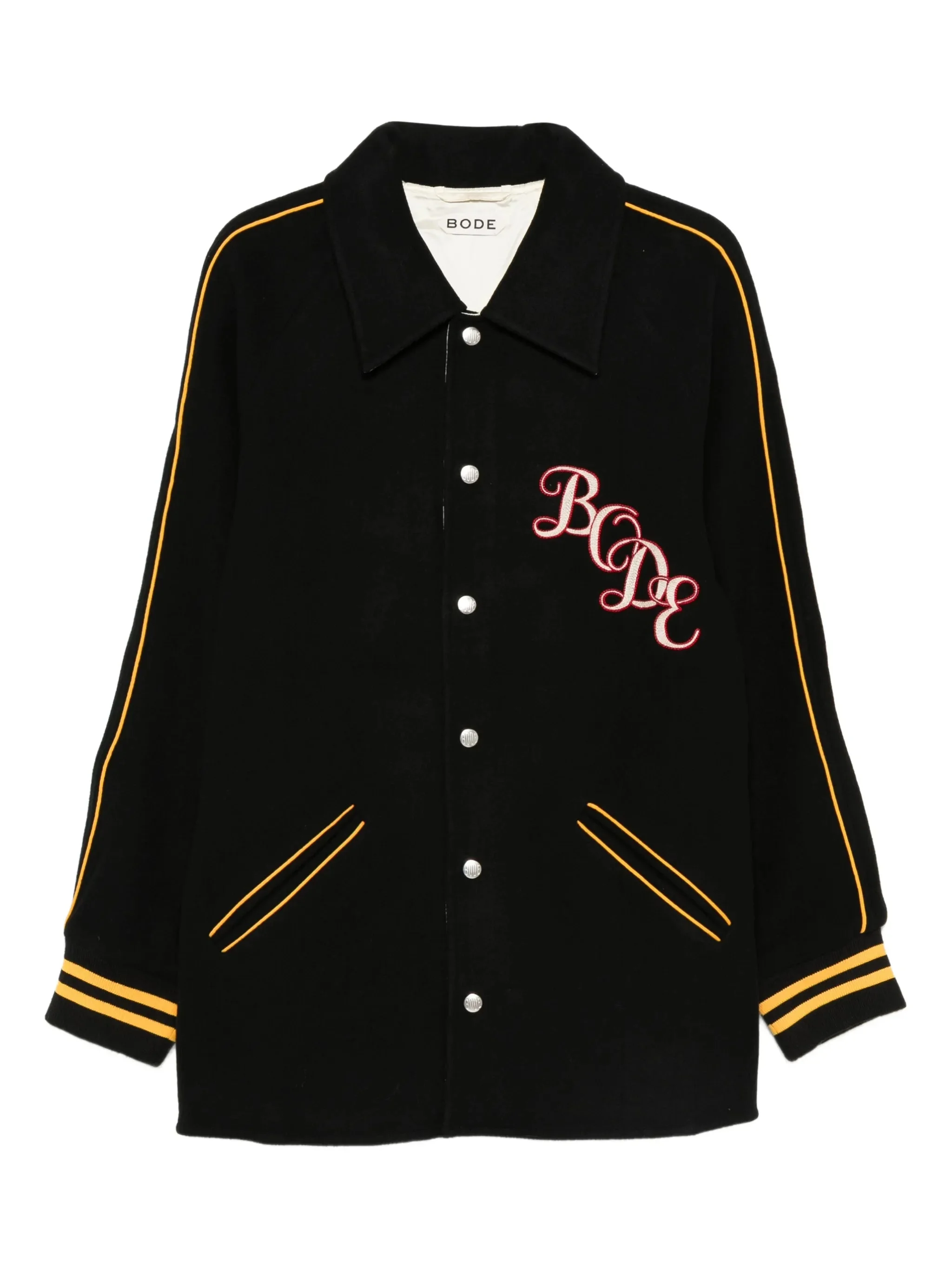 Bode Embroidered-stripe Jacket - 1