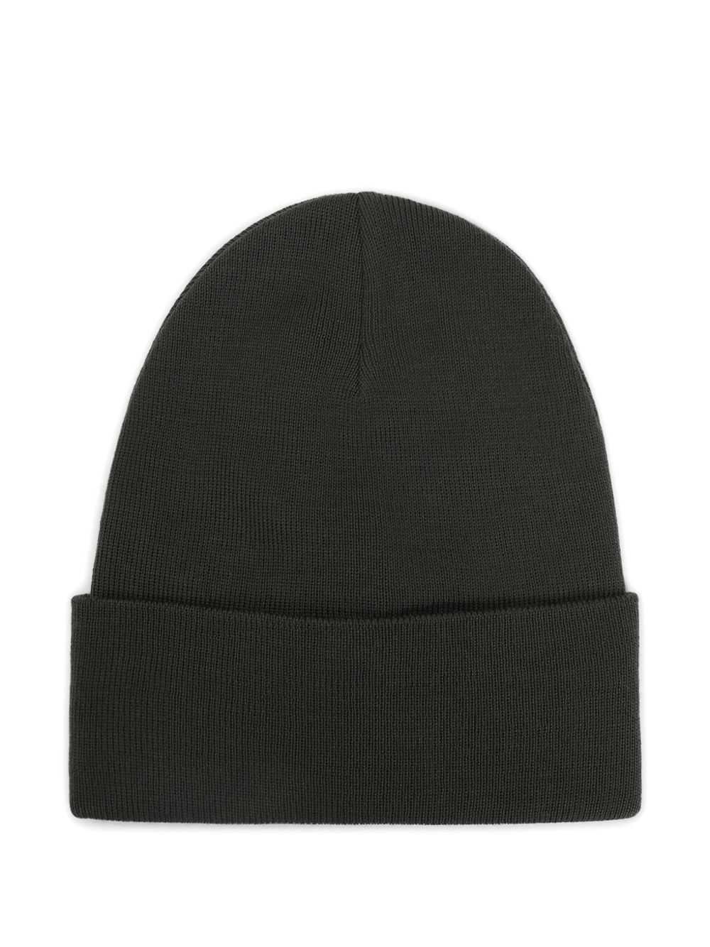 logo-patch wool beanie - 2