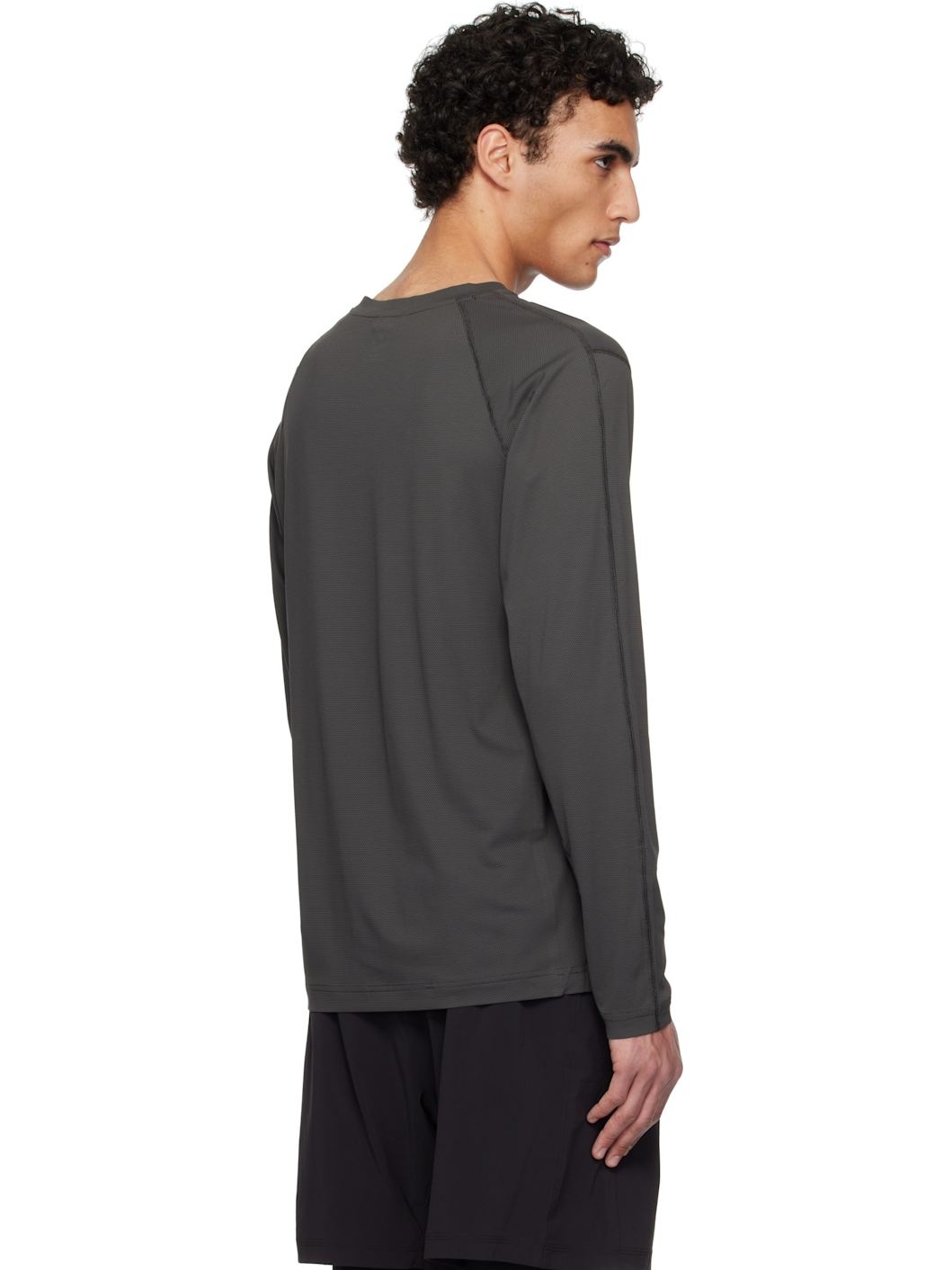 Gray Lightweight Cordura Training Long Sleeve T-shirt - 3