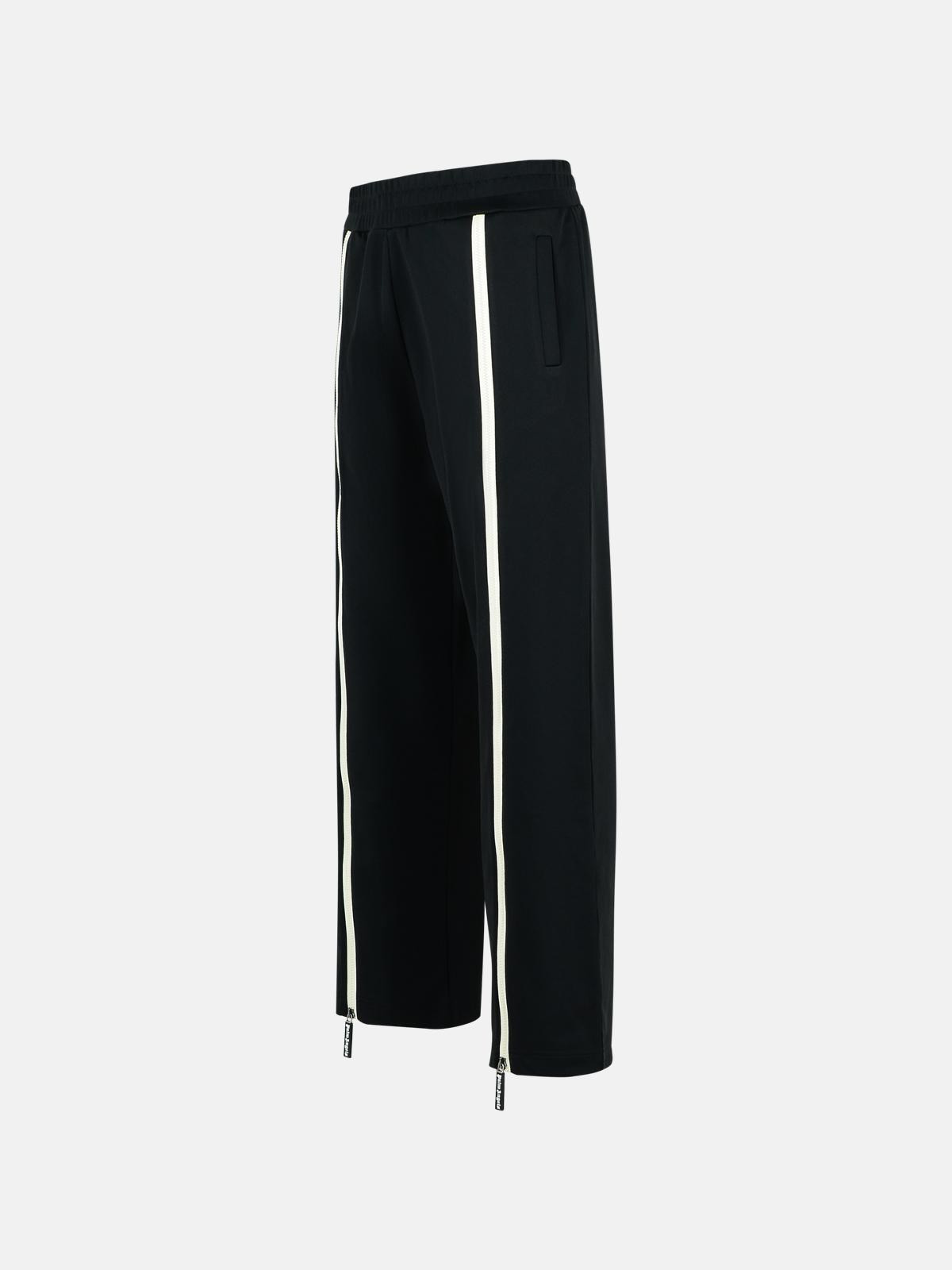 TRACK' BLACK POLYESTER BLEND PANTS - 2