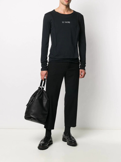 Ann Demeulemeester logo-print T-shirt outlook