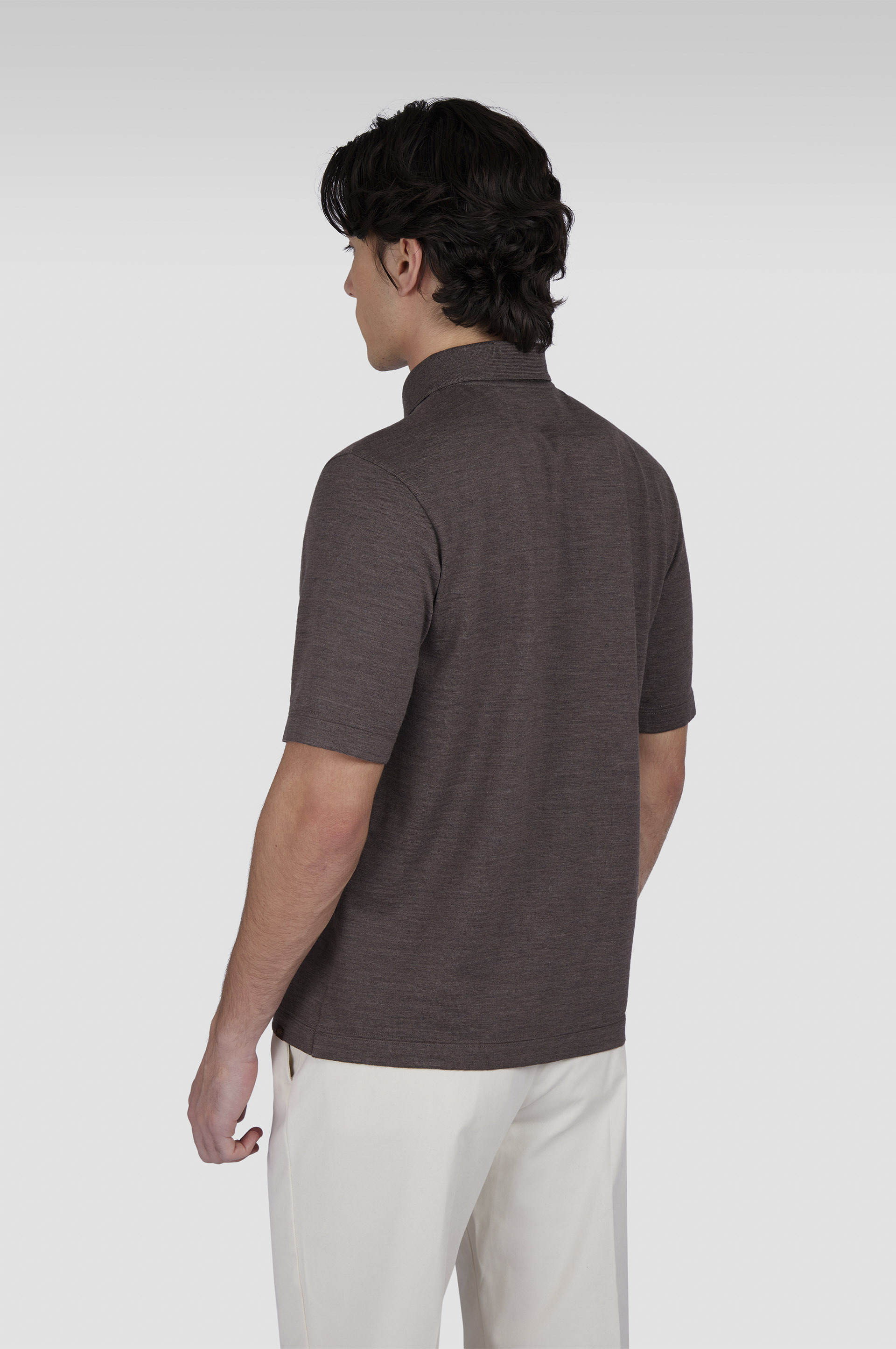 MERINO EXTRAFINE POLO SHIRT - 3