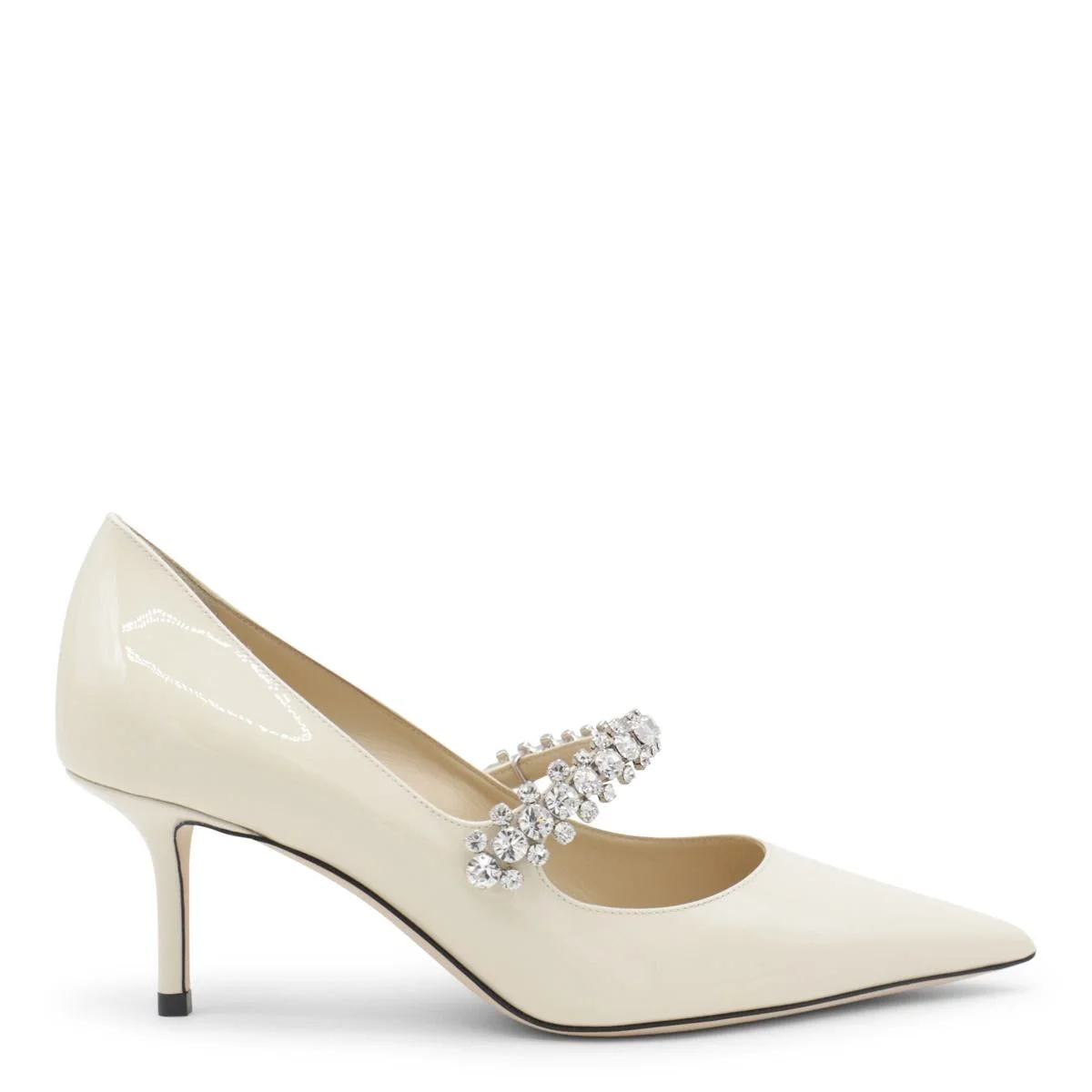 Jimmy Choo White Leather Pumps - 1