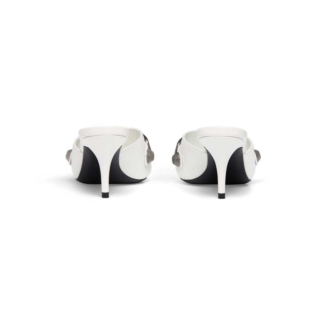 Women's Cagole 70mm Mule in Optic White - 5