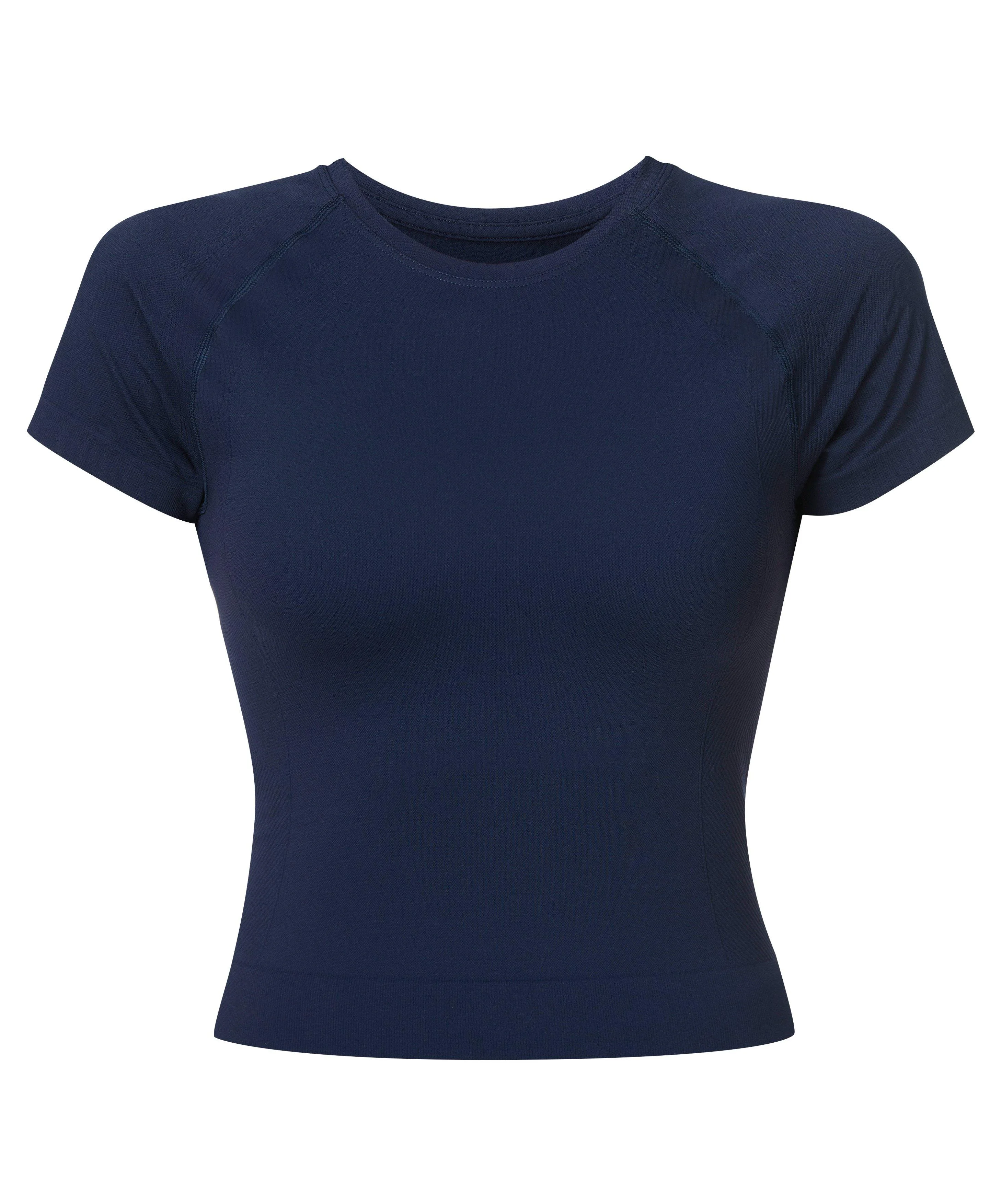 Athlete Crop Seamless Workout Tee - 1