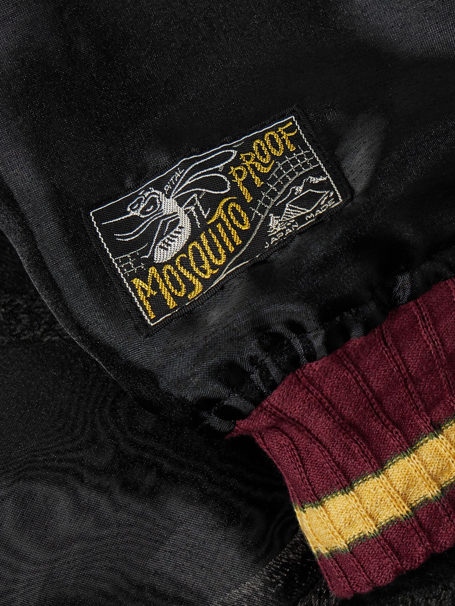 Souvenir Embroidered Organza Bomber Jacket Black - 5