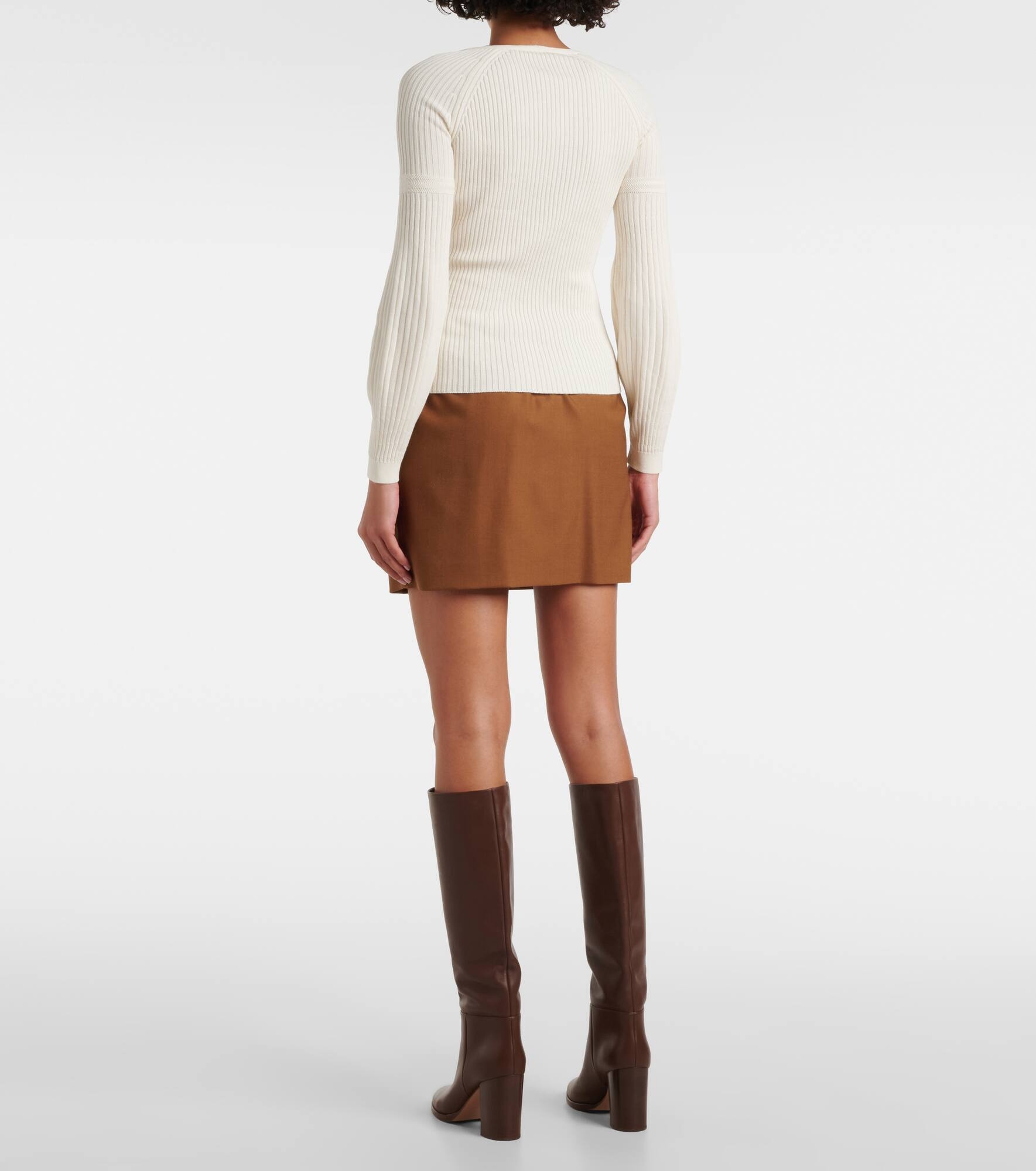 Gioiosa ribbed-knit cotton sweater - 3
