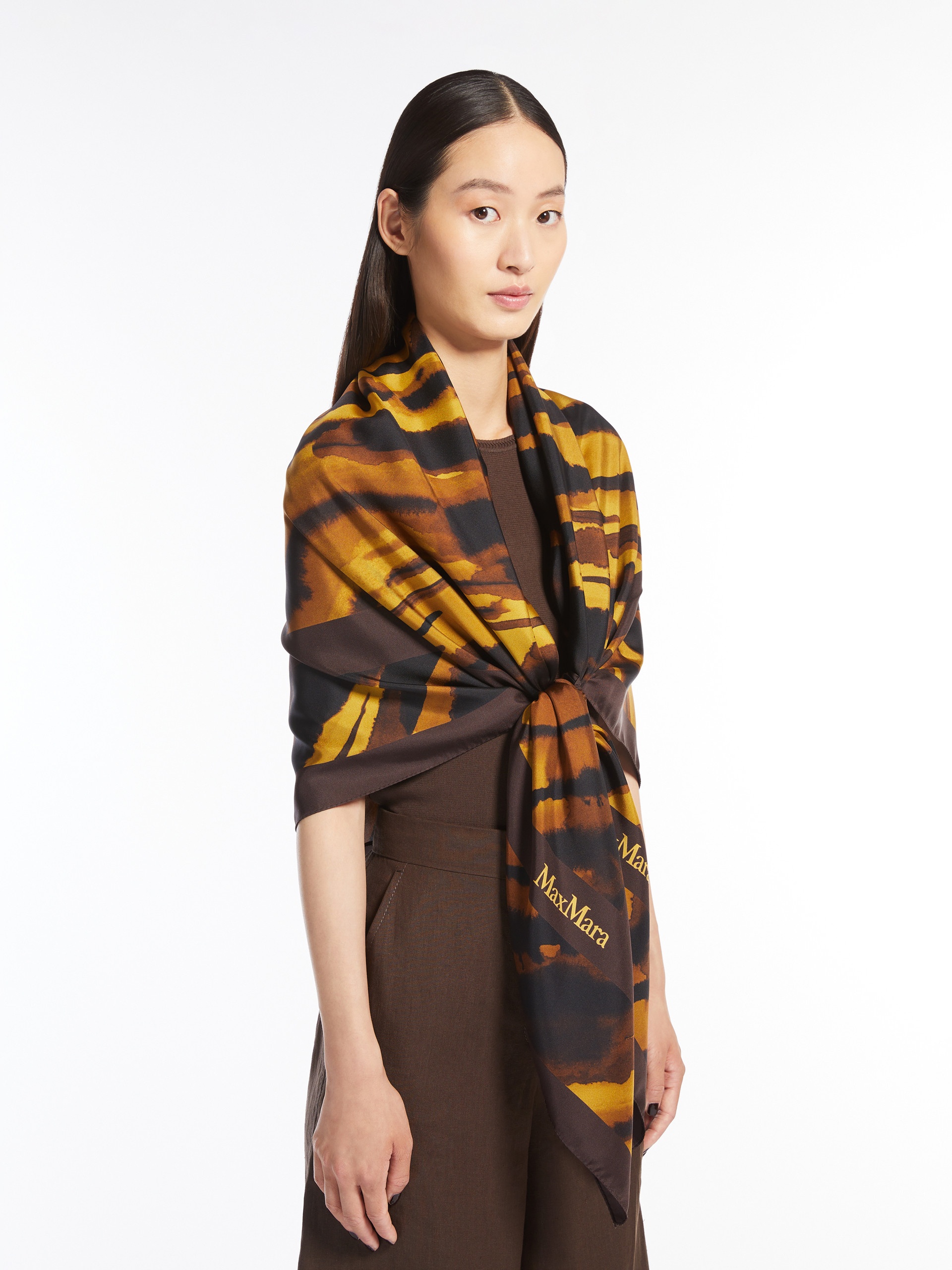 SELIM Printed silk shawl - 4