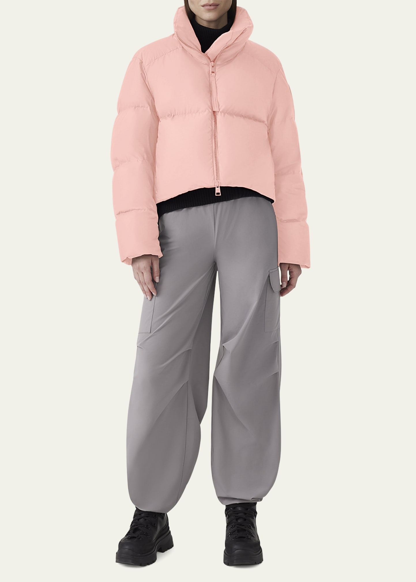 Garnet Cropped Puffer - 2