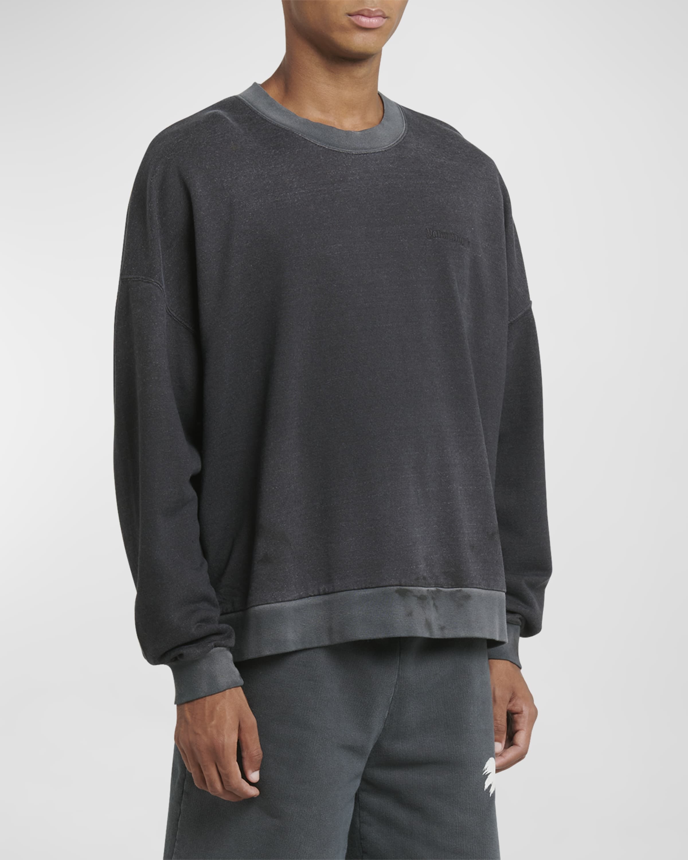 Men's Linen-Blend Relaxed Sweatshirt - 2
