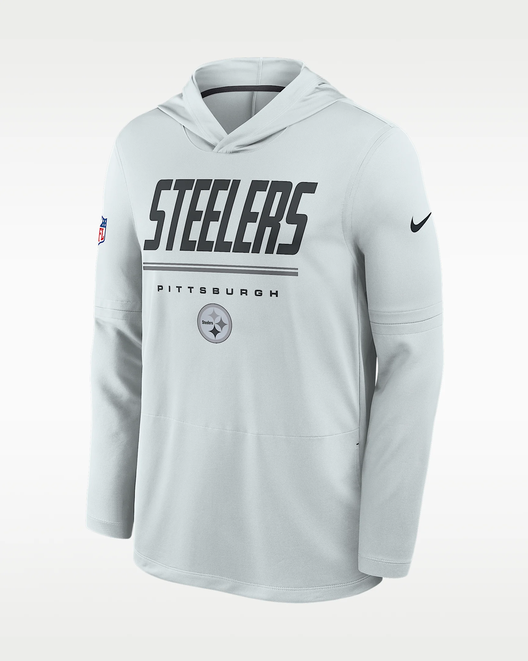 Pittsburgh Steelers Sideline Men's Nike Dri-FIT NFL Long-Sleeve Hooded Top - 1