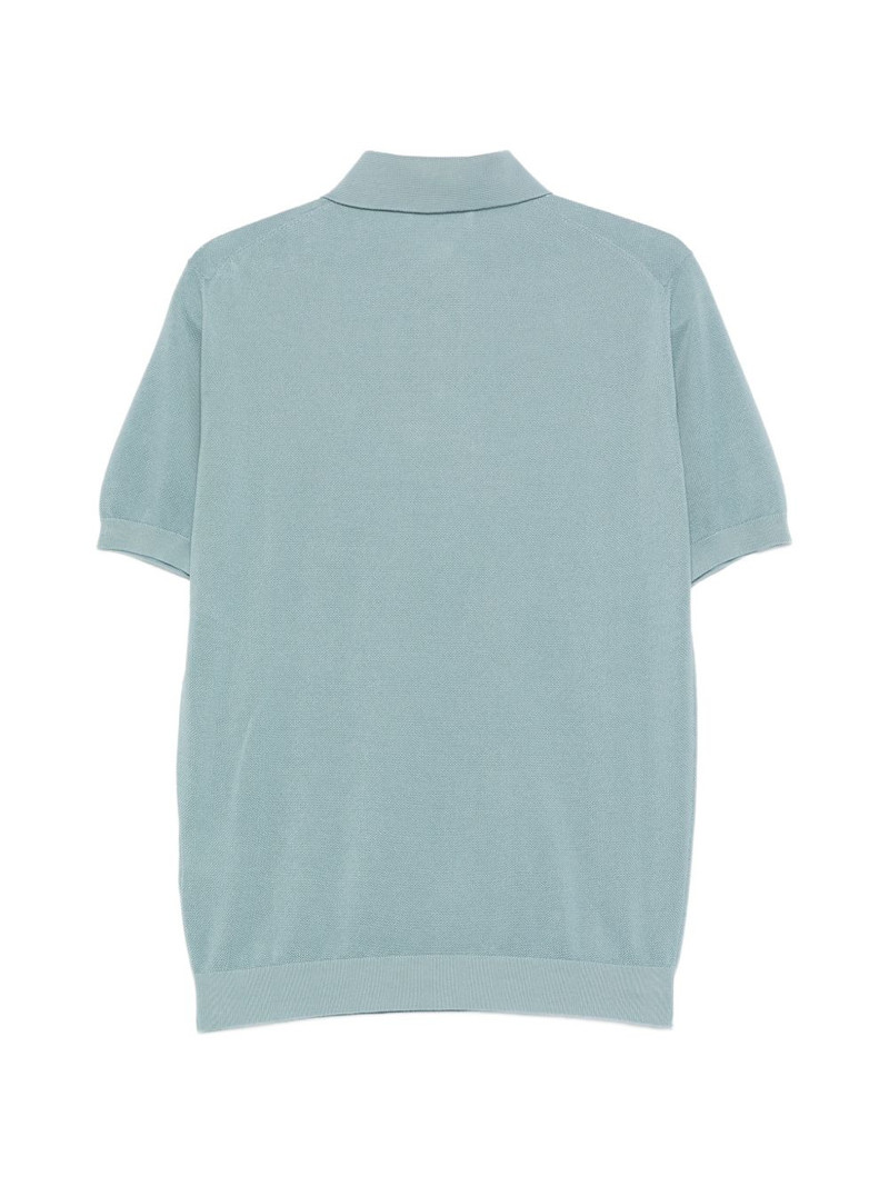 LARDINI buttoned knitted polo shirt outlook