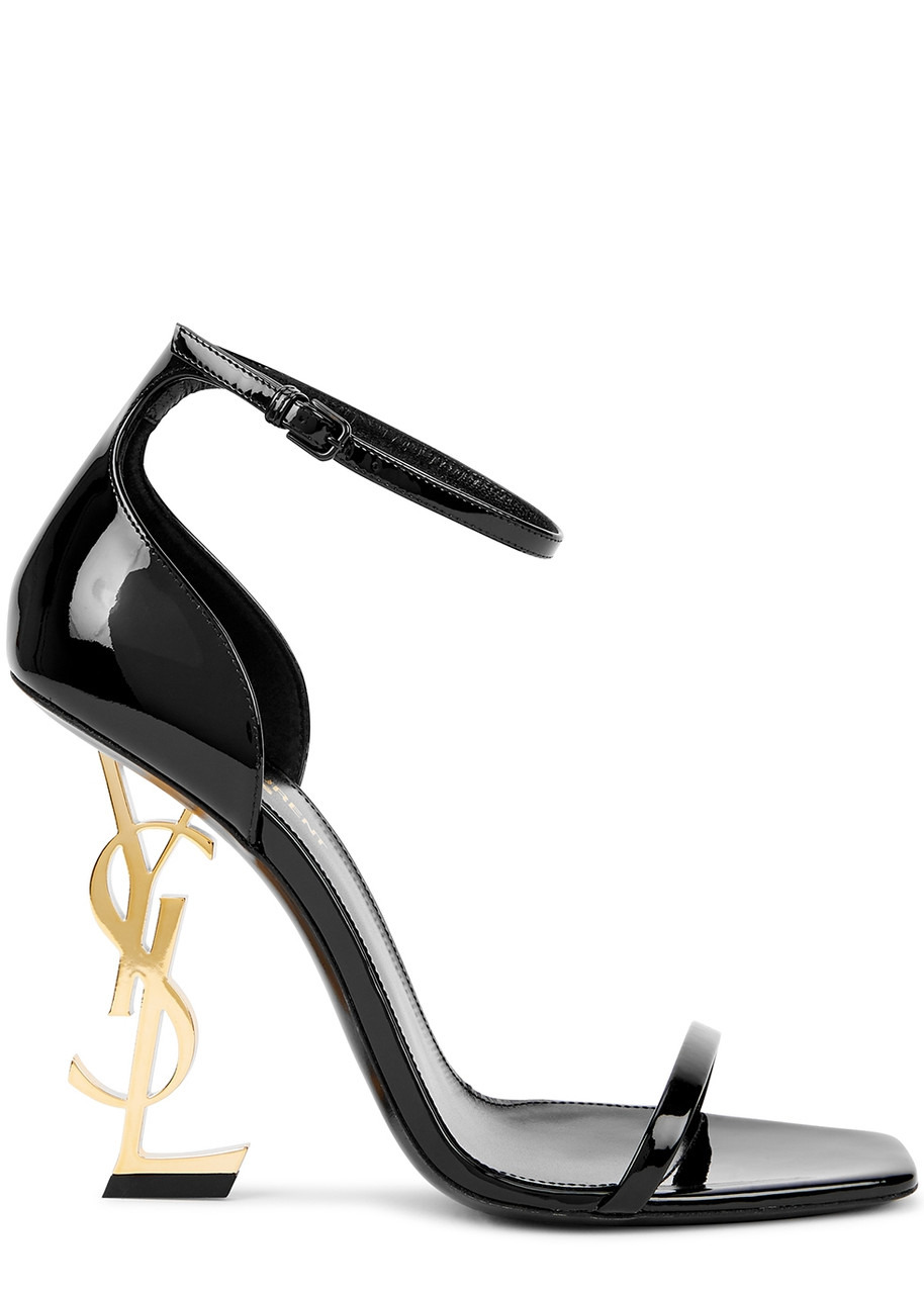 Opyum 110 black logo patent leather sandals - 1