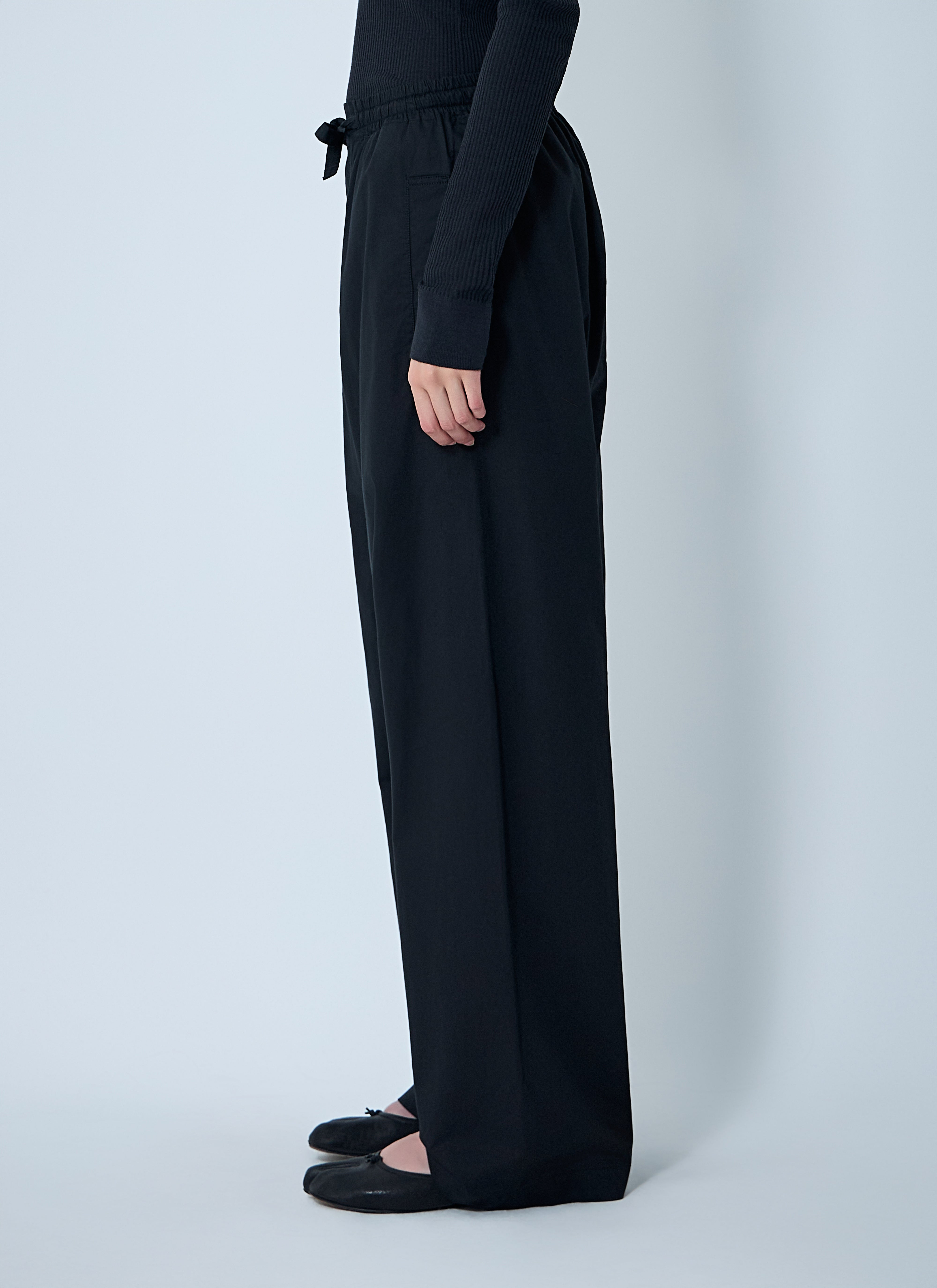 Lemaire Women Lightweight Cotton Satin Pants - 3