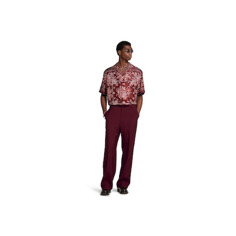 GUCCI Printed silk twill bowling shirt outlook