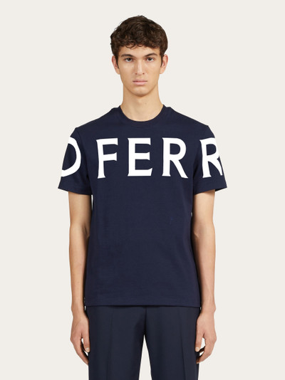 FERRAGAMO Short sleeved t-shirt with graphic logo outlook