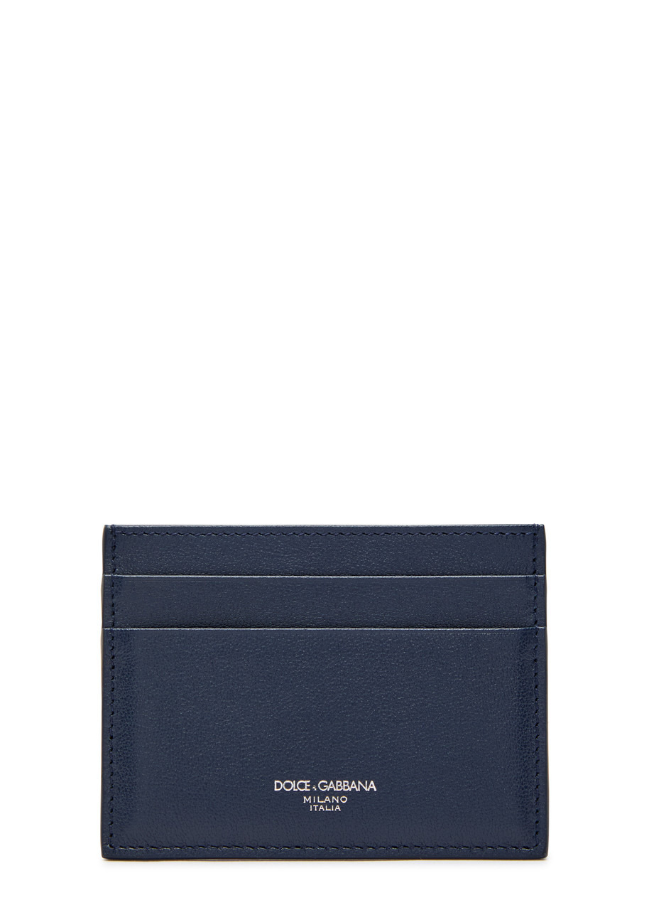 Dolce & Gabbana Logo Grained Leather Card Holder - 1
