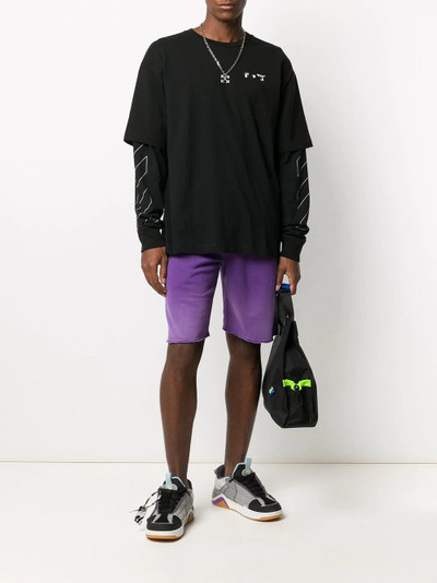 Off-White gradient-effect track shorts outlook