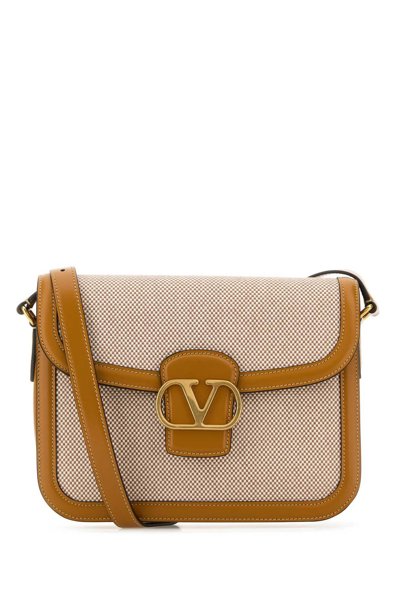 Valentino Garavani Men Two-Tone Canvas And Leather 9To5 Shoulder Bag - 1