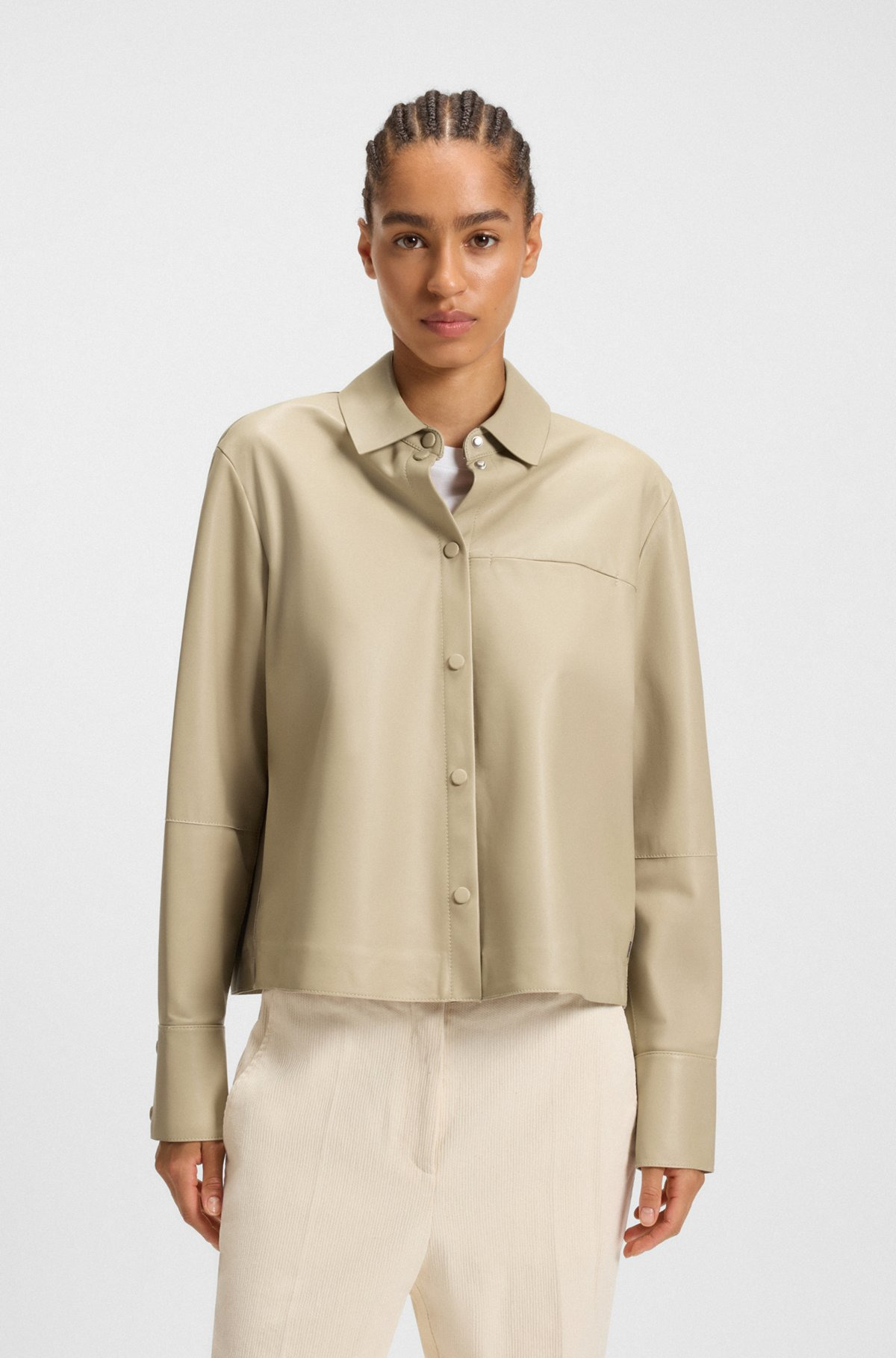 REGULAR-FIT BLOUSON JACKET IN NAPPA LEATHER - 2