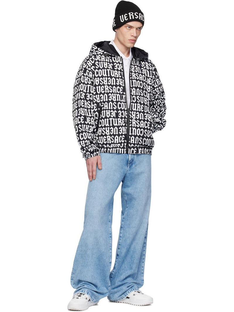 Black & White Rev Monogram Reversible Down Jacket 5
