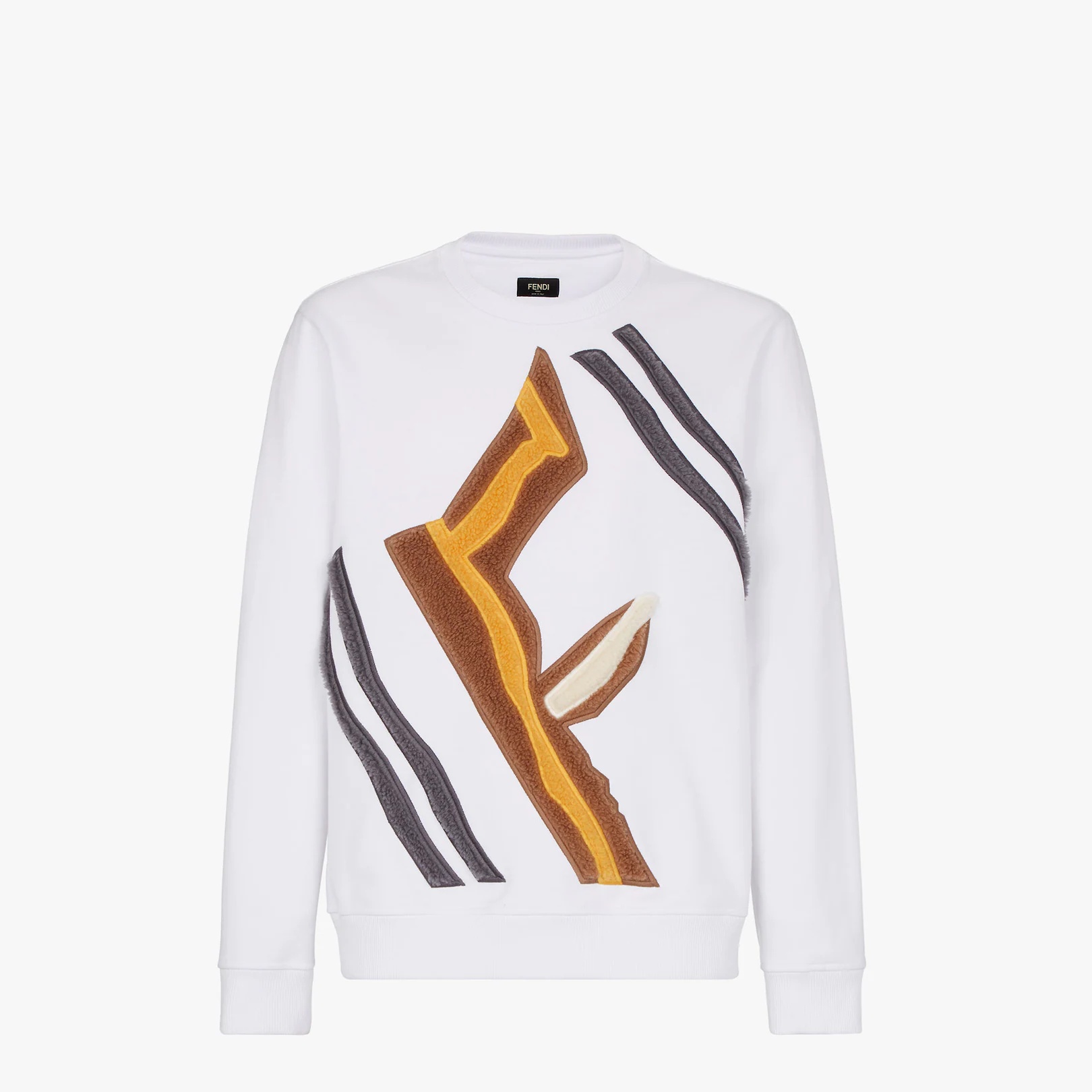 White jersey sweatshirt - 1