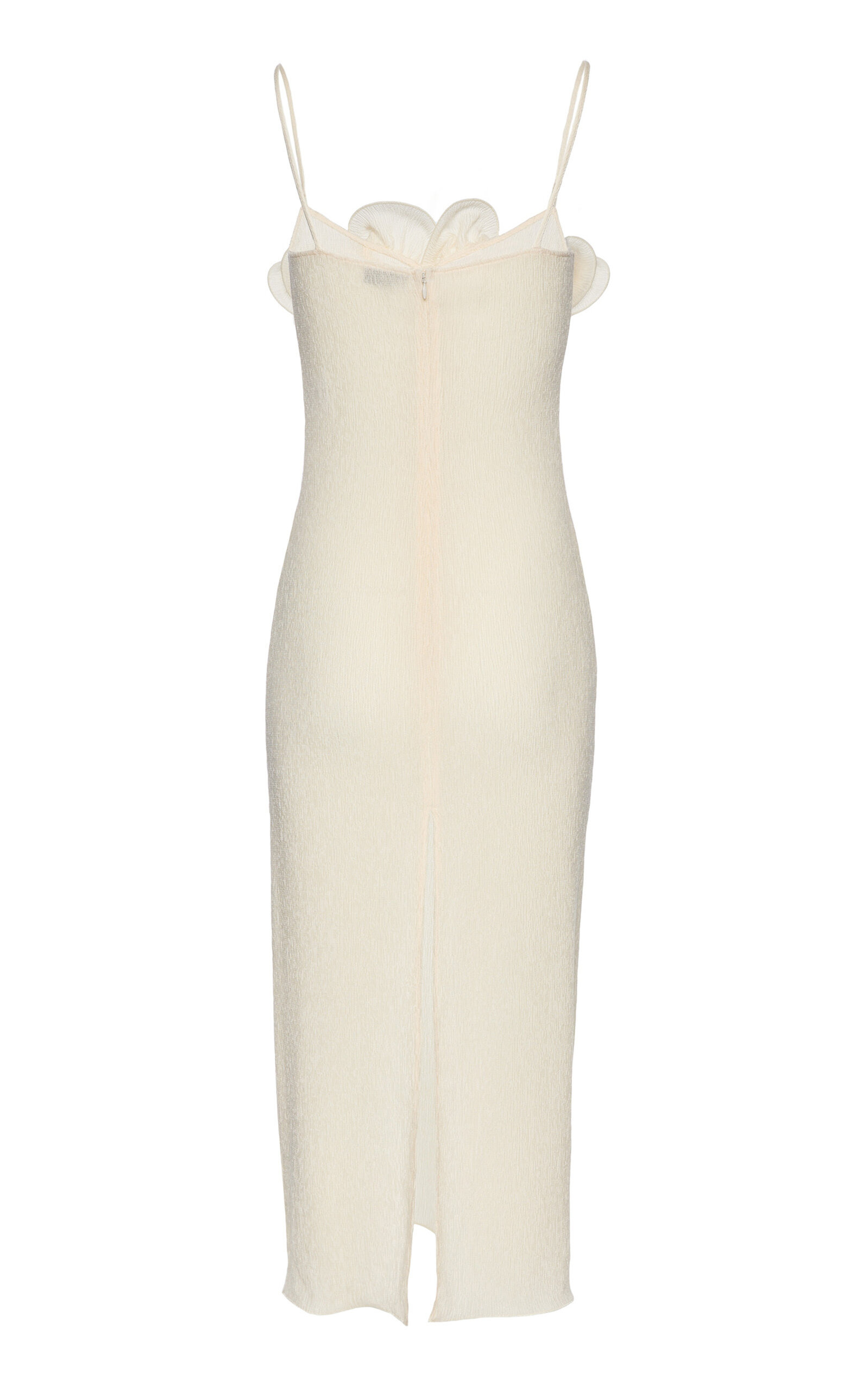 Ruffled Sheath Maxi Dress ivory - 2