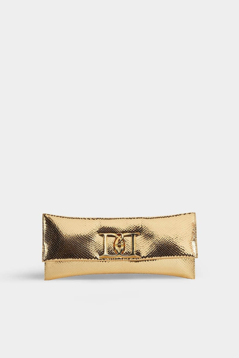DOUBLE D LEATHER CLUTCH 1