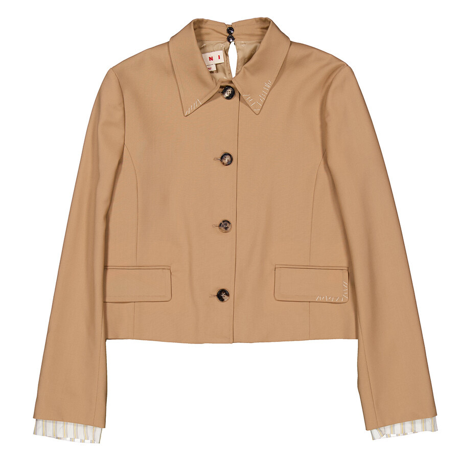 Marni Single-Breasted Wool Blazer Jacket - 5
