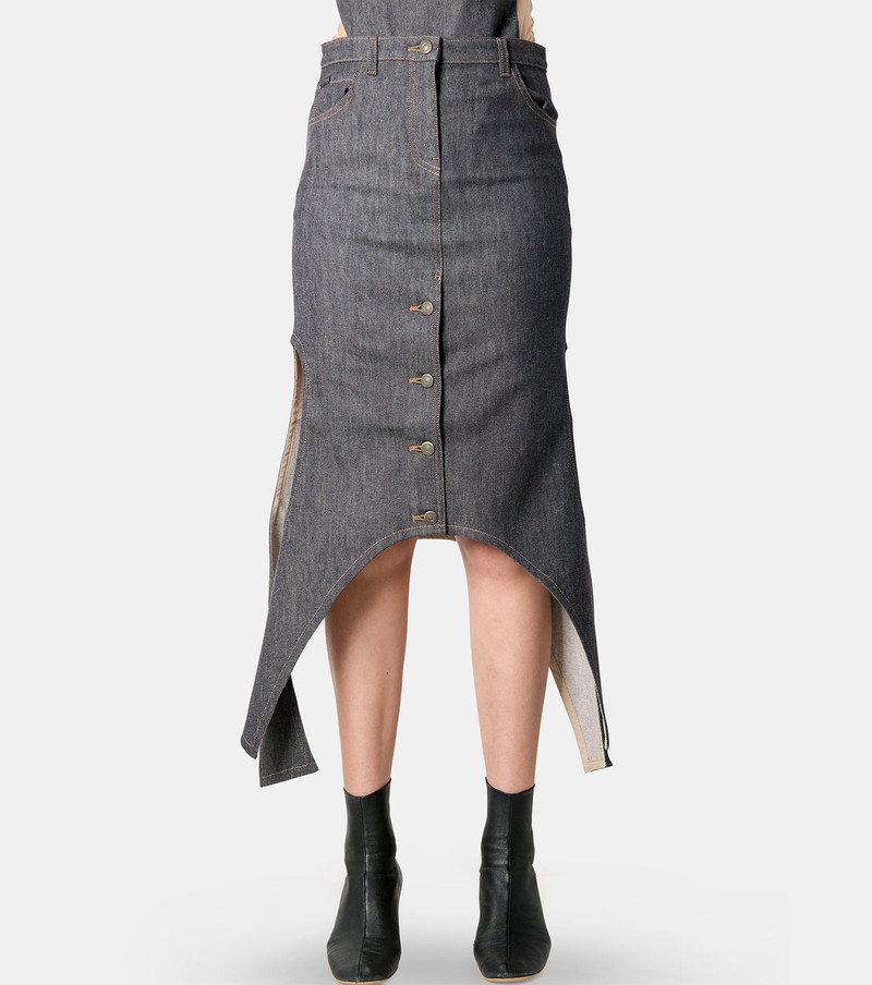 courrèges Reversed Denim Skirt outlook
