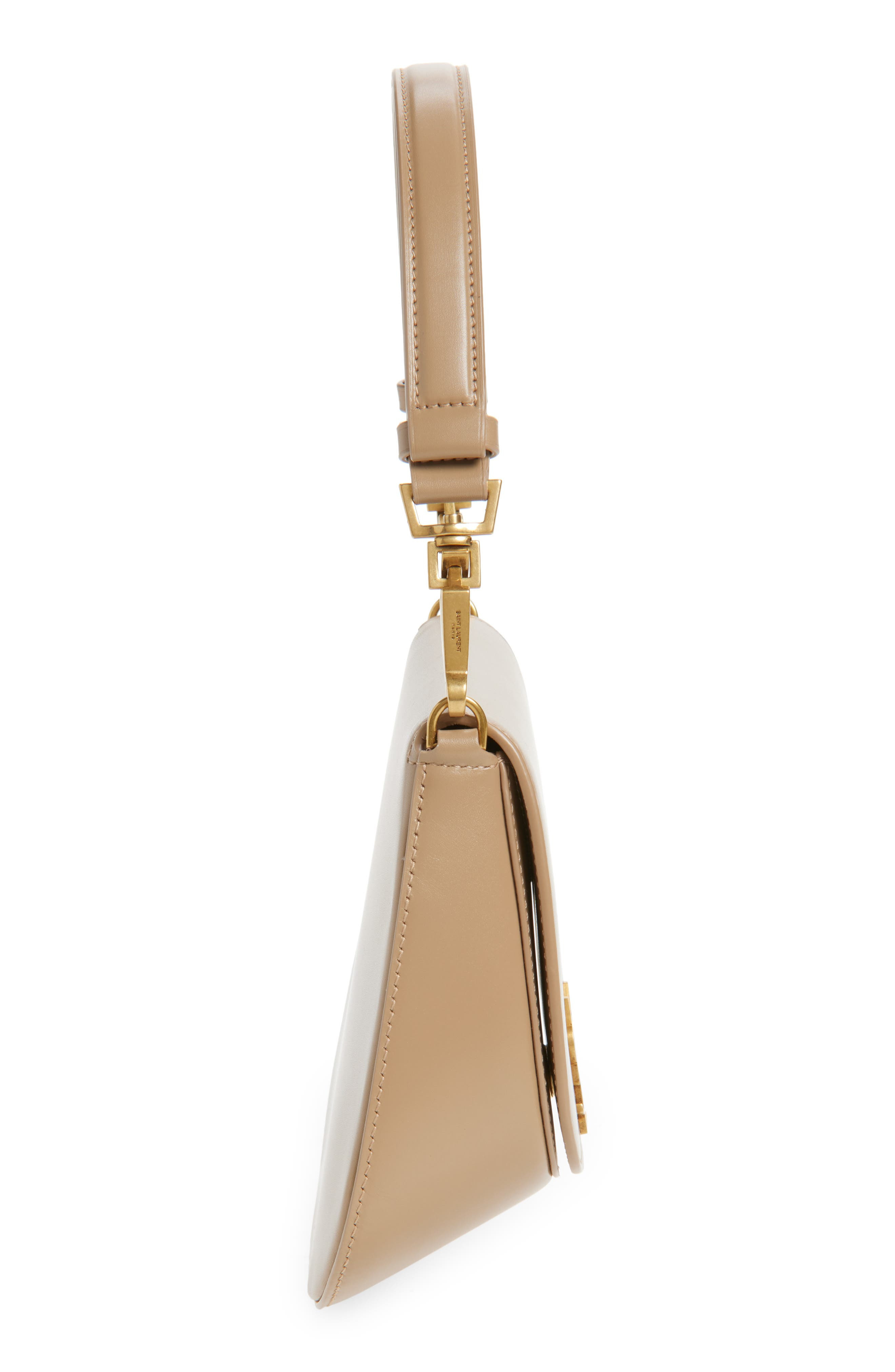 Saint Laurent Mini Voltaire Box Leather Top Handle Bag in Toffee at Nordstrom - 5