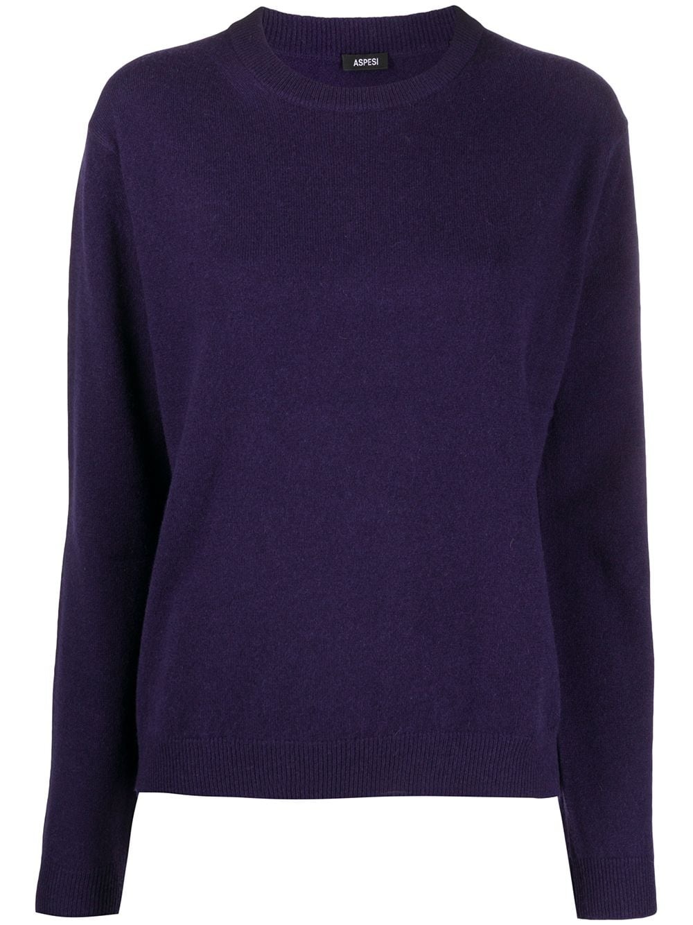 round neck cashmere jumper - 1