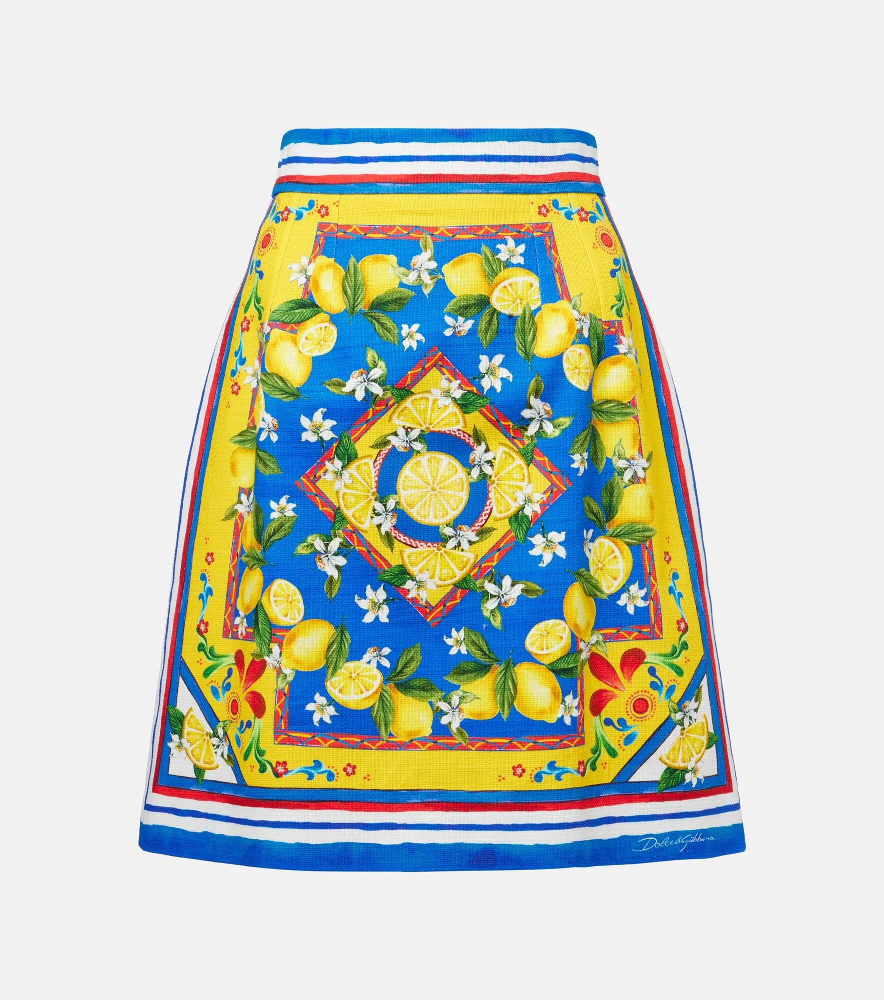 Printed cotton-blend miniskirt - 1
