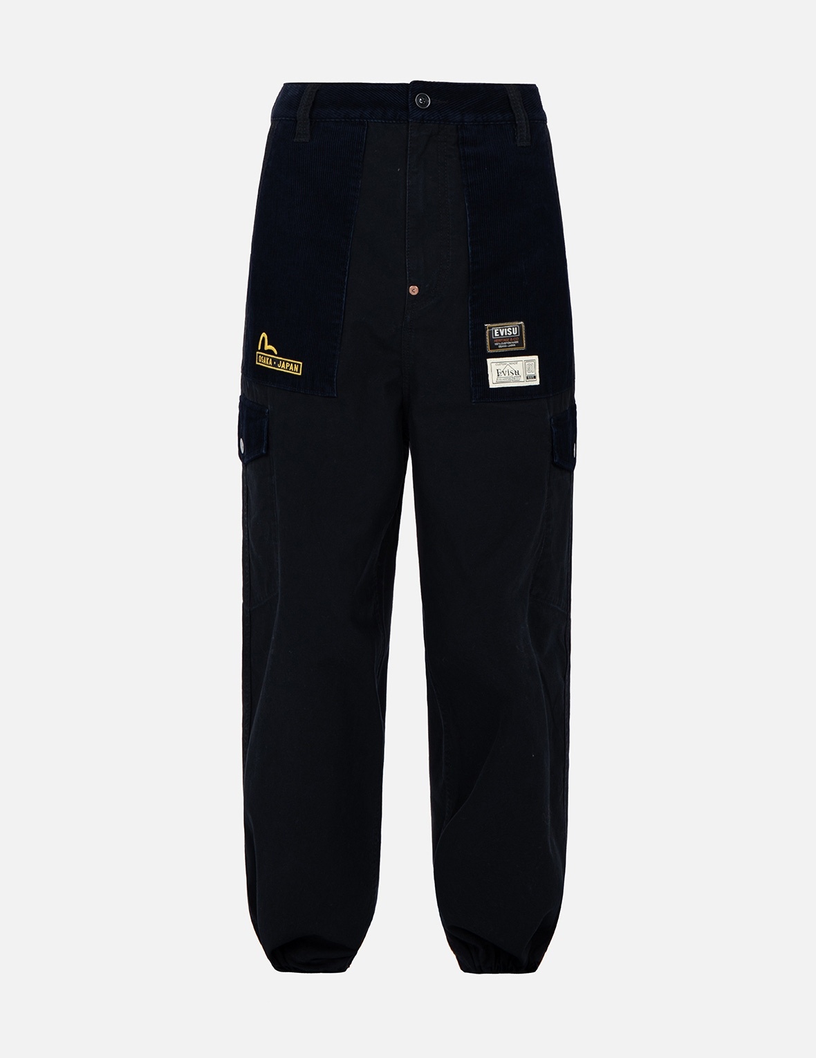 SEAGULL AND LOGO EMBROIDERY CARGO PANTS - 1
