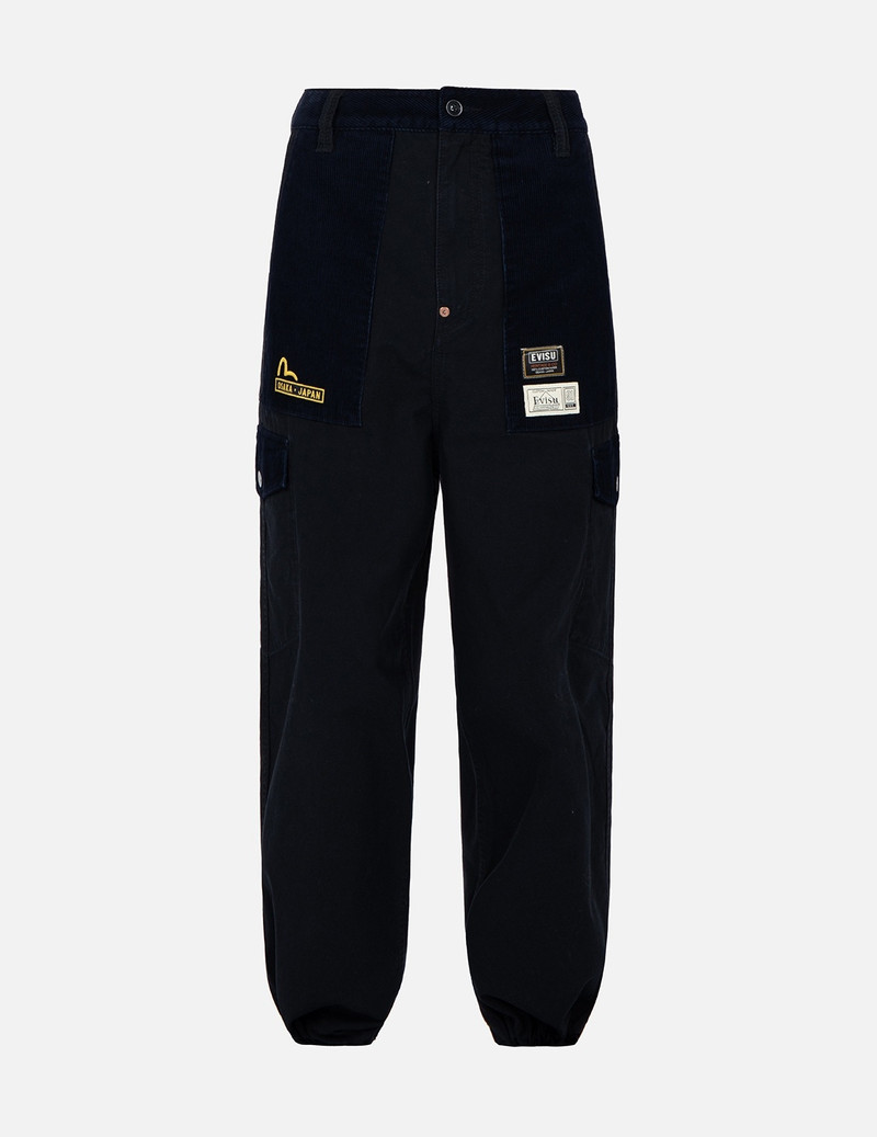 SEAGULL AND LOGO EMBROIDERY CARGO PANTS 1