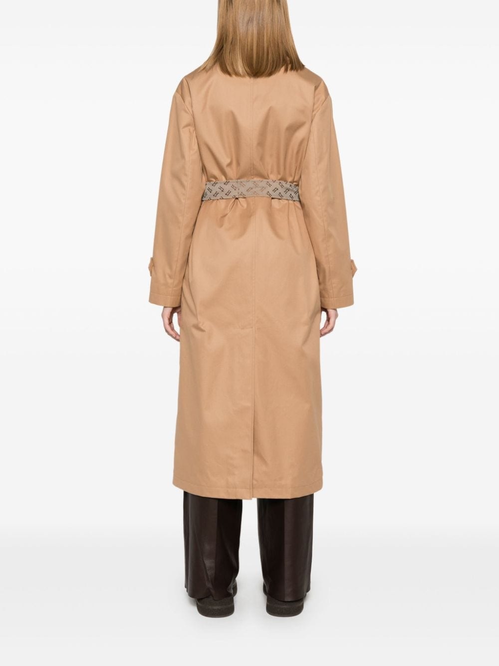 belted trench coat - 4