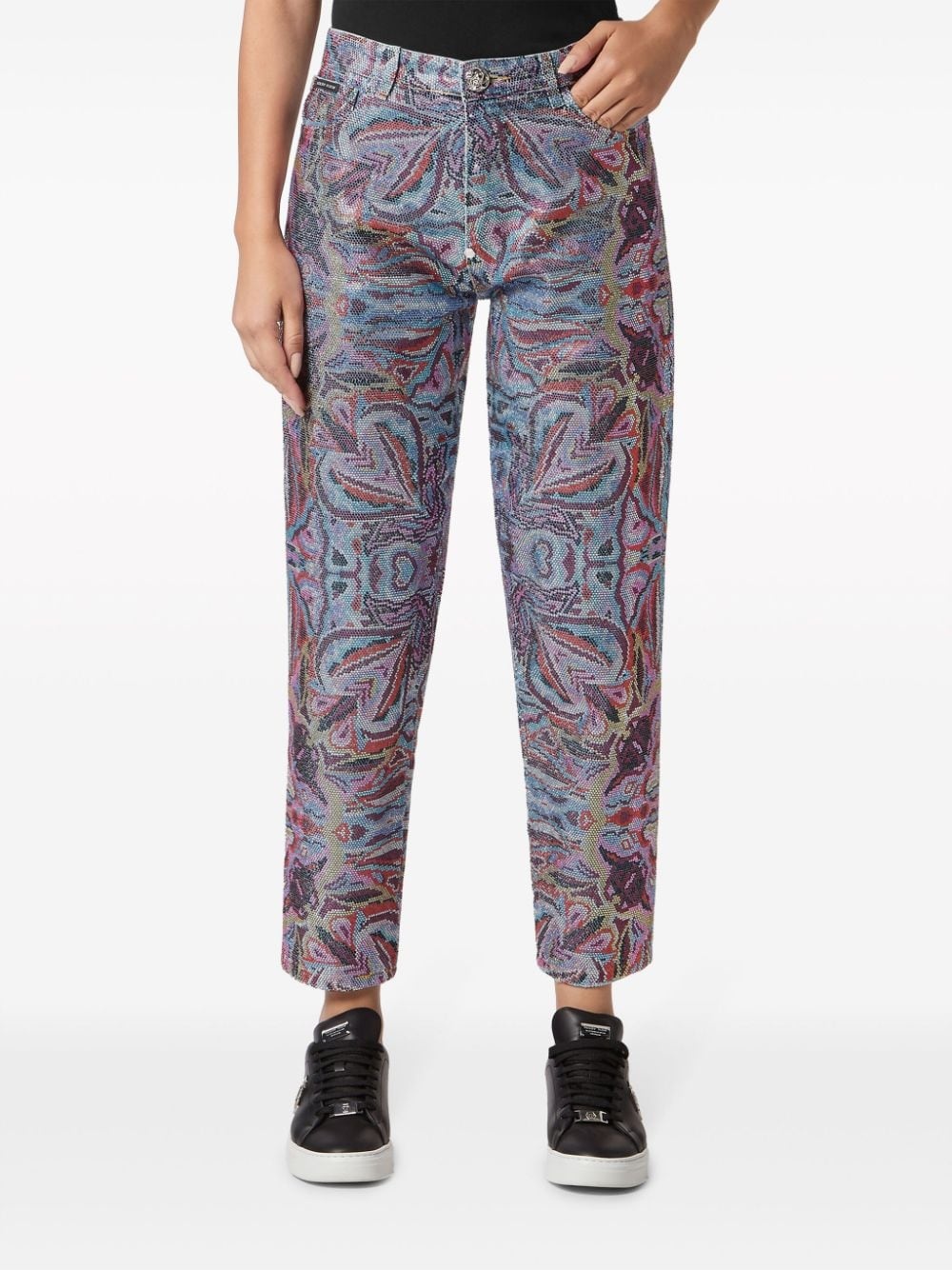 Crystal Circus cropped jeans - 3