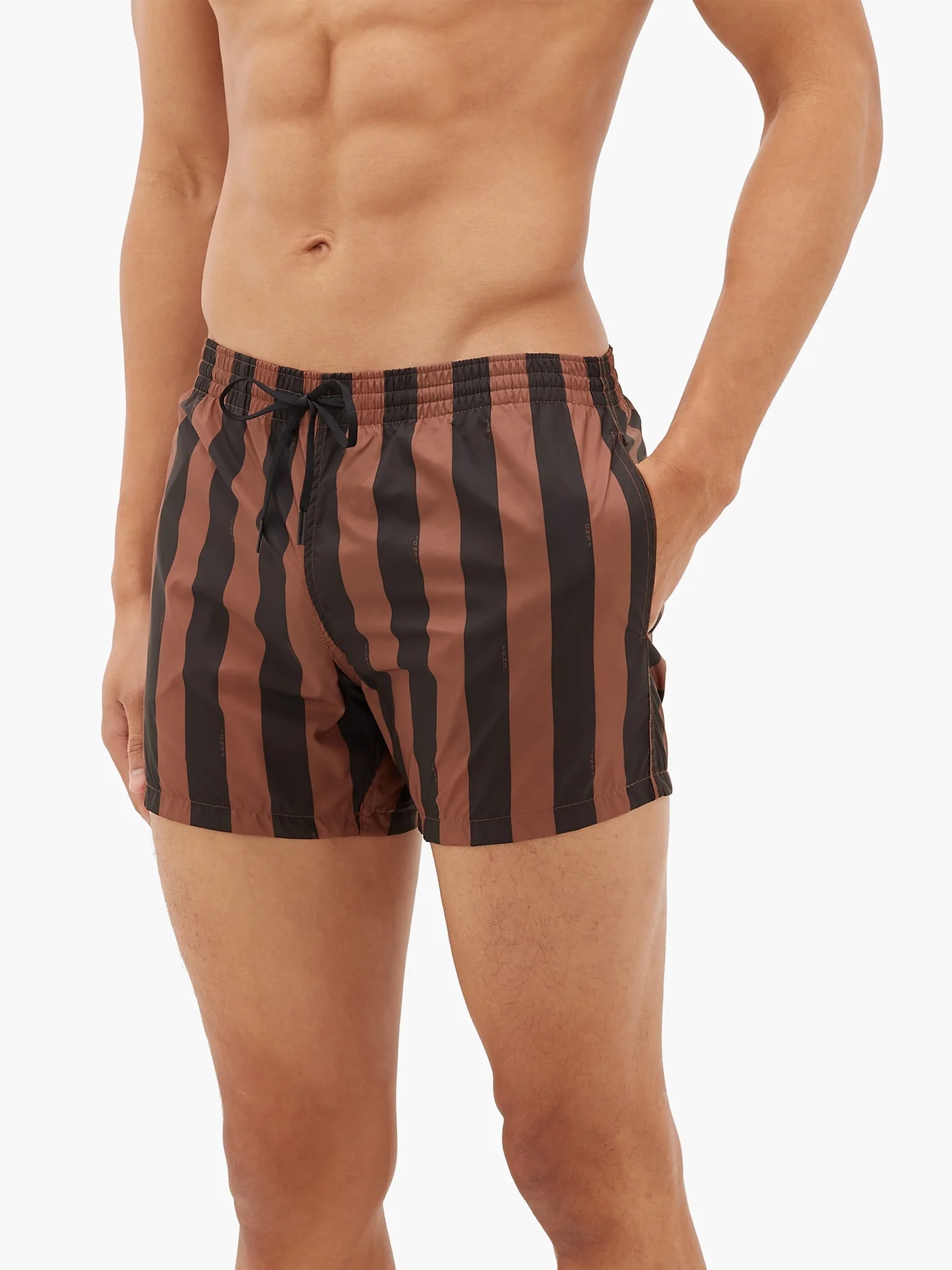 Pequin-stripe swim shorts - 2