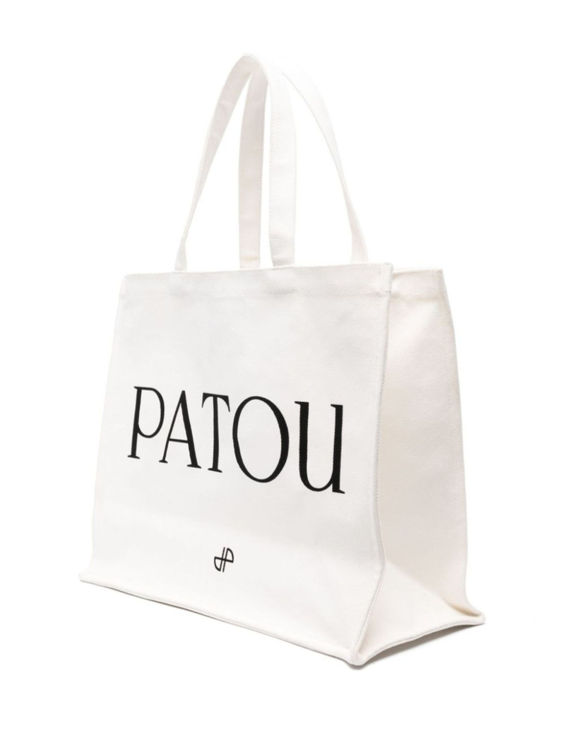 Patou logo print tote bag 3