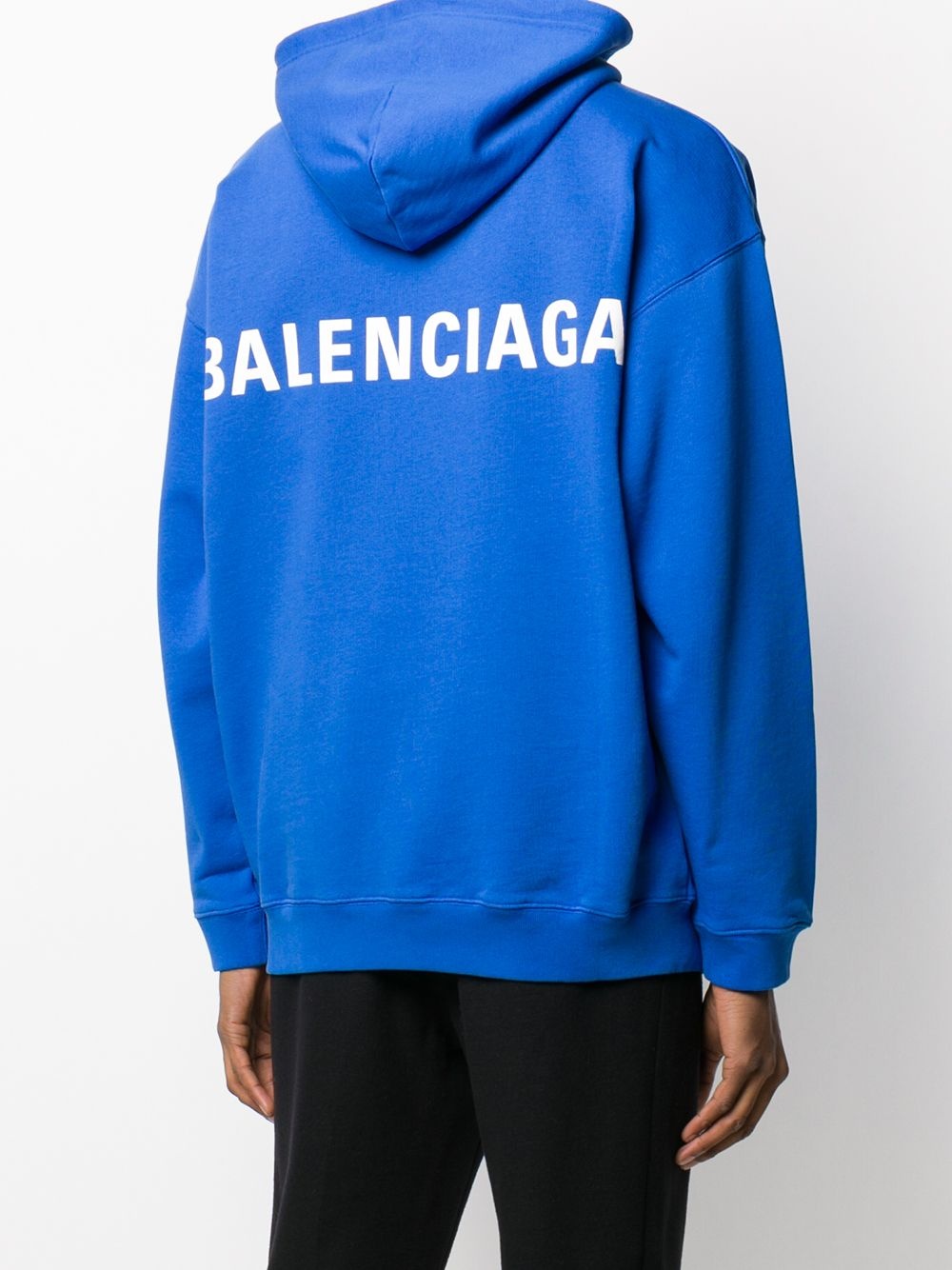 oversized logo print hoodie - 4