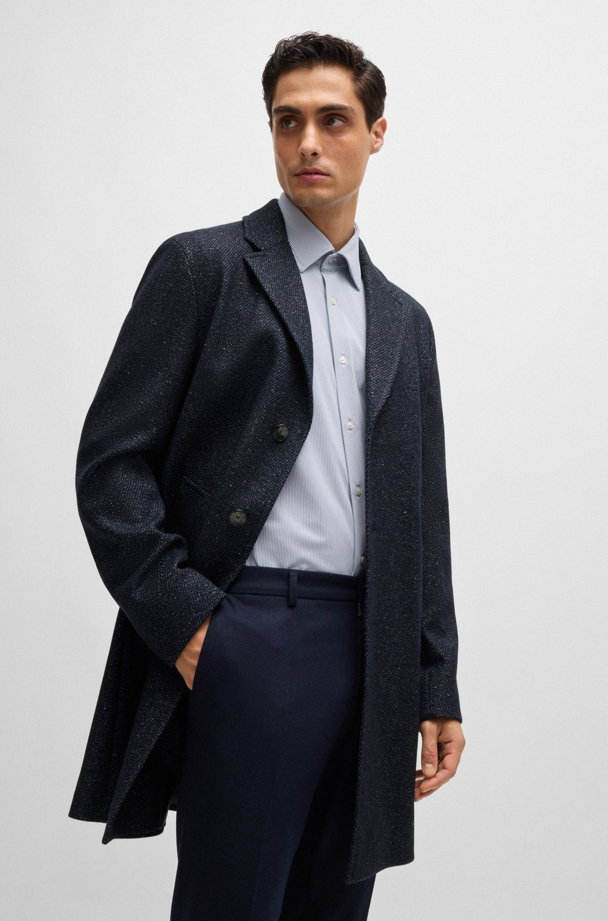 SLIM-FIT COAT WITH DETACHABLE ZIP-UP INNER - 6