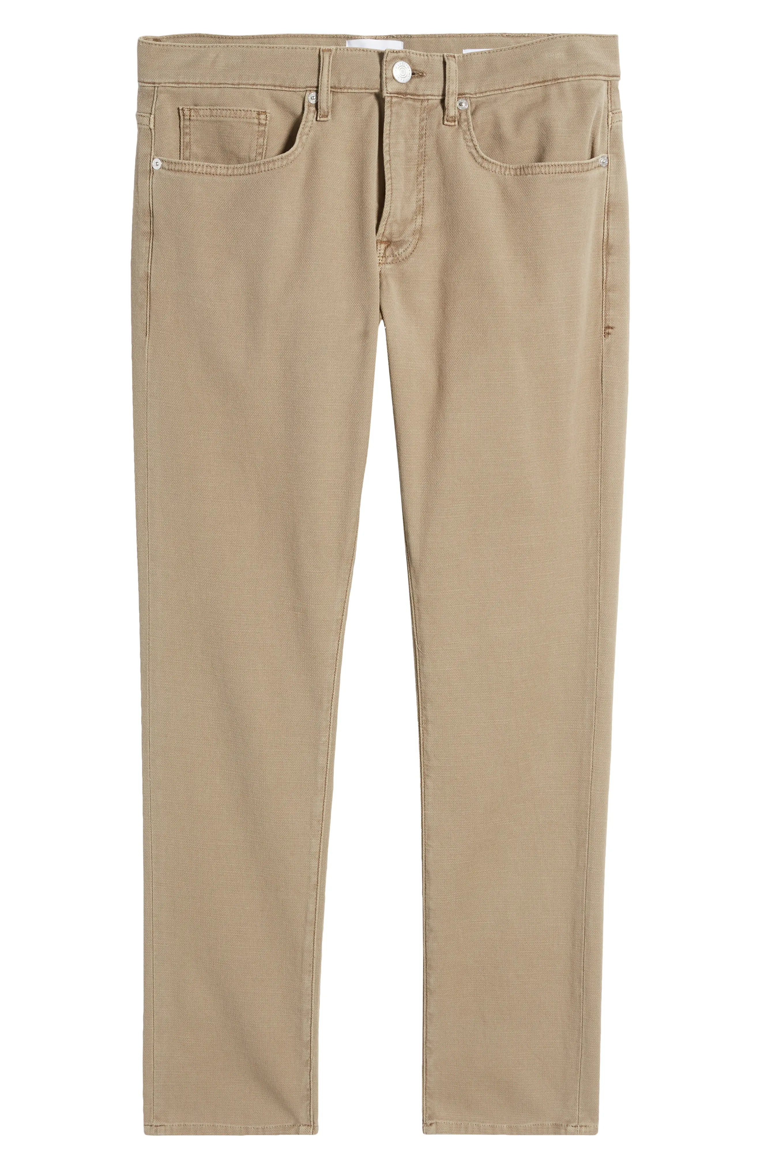 L'Homme Slim Fit Twill Five-Pocket Pants - 1