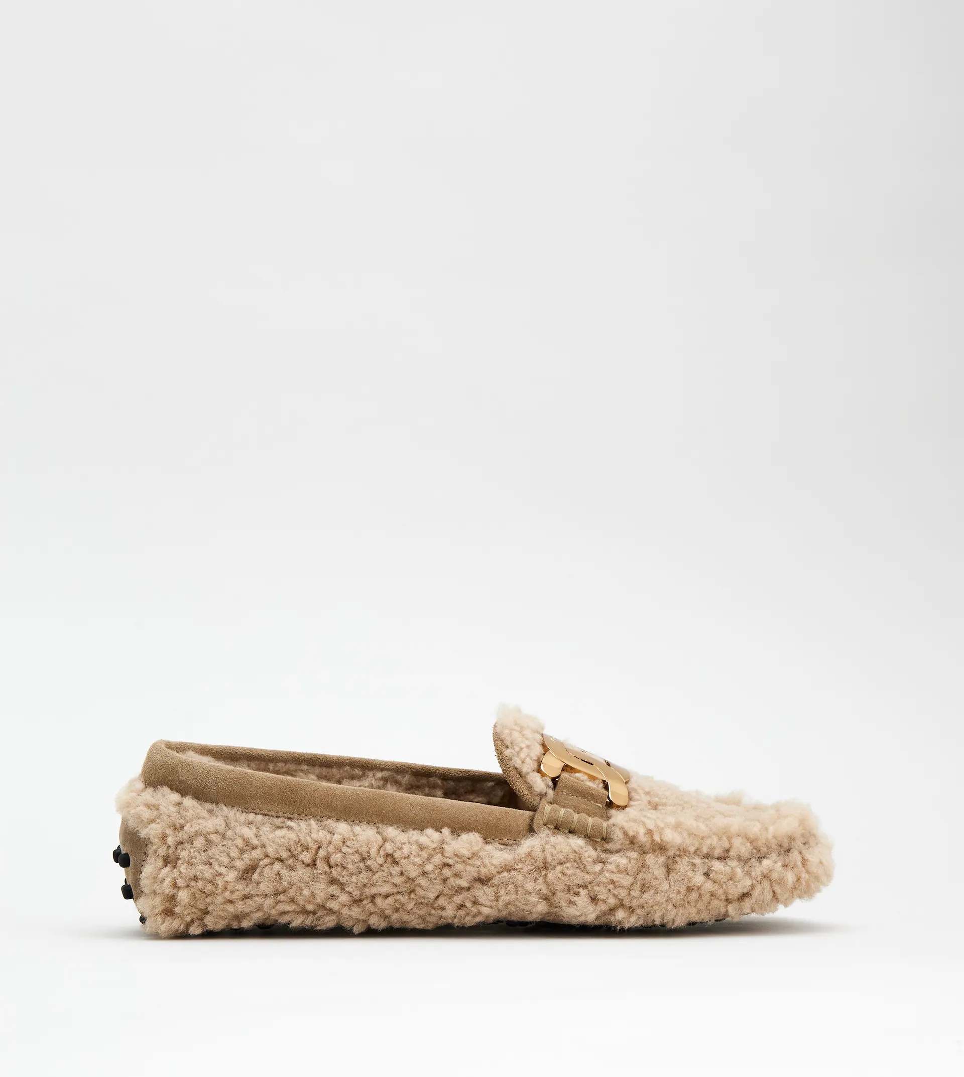 CITY GOMMINO DRIVING SHOES IN SHEEPSKIN - BEIGE - 1