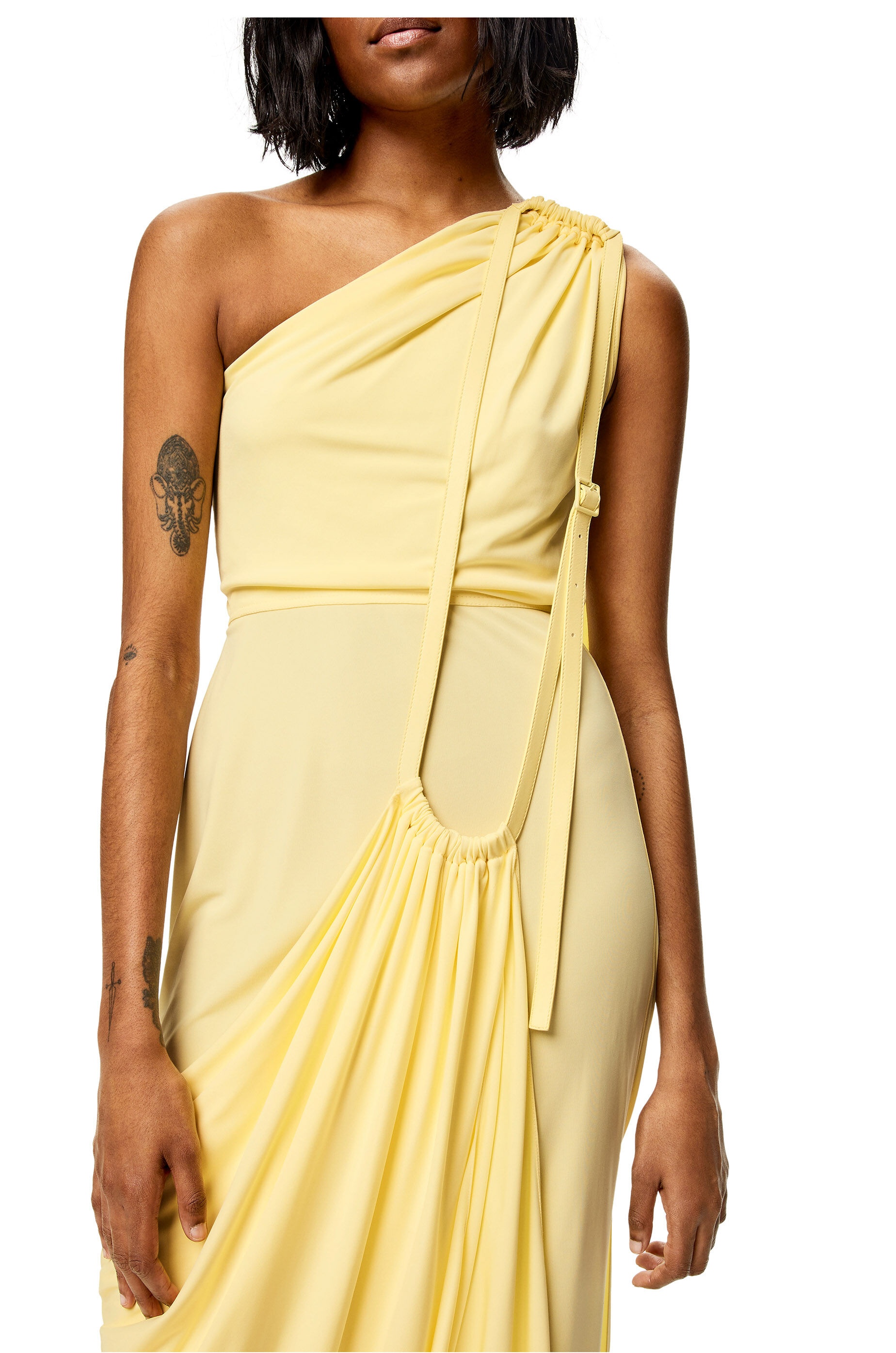 Draped dress in viscose - 4