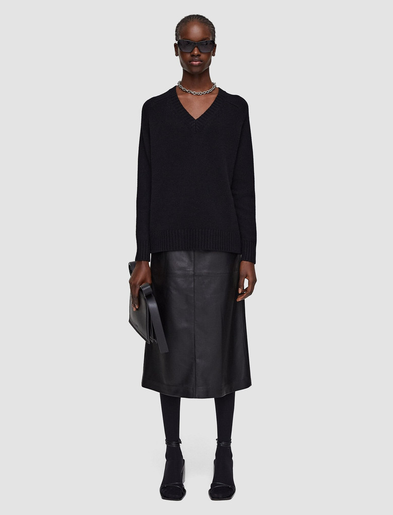 JOSEPH Open Cashmere V Neck Jumper outlook