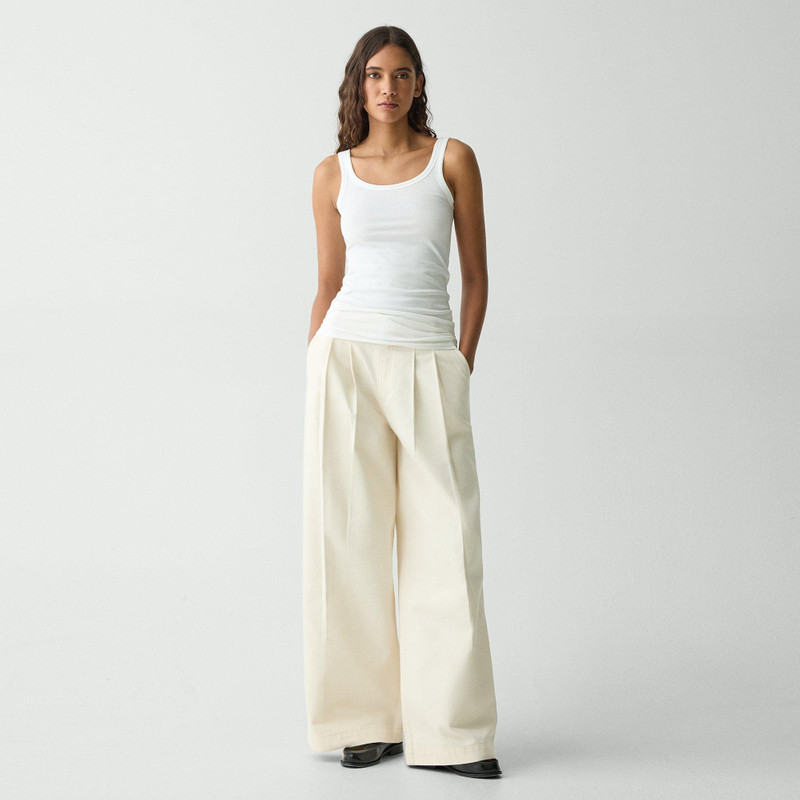 Theory Scoop-Neck Tank Top in Cotton outlook
