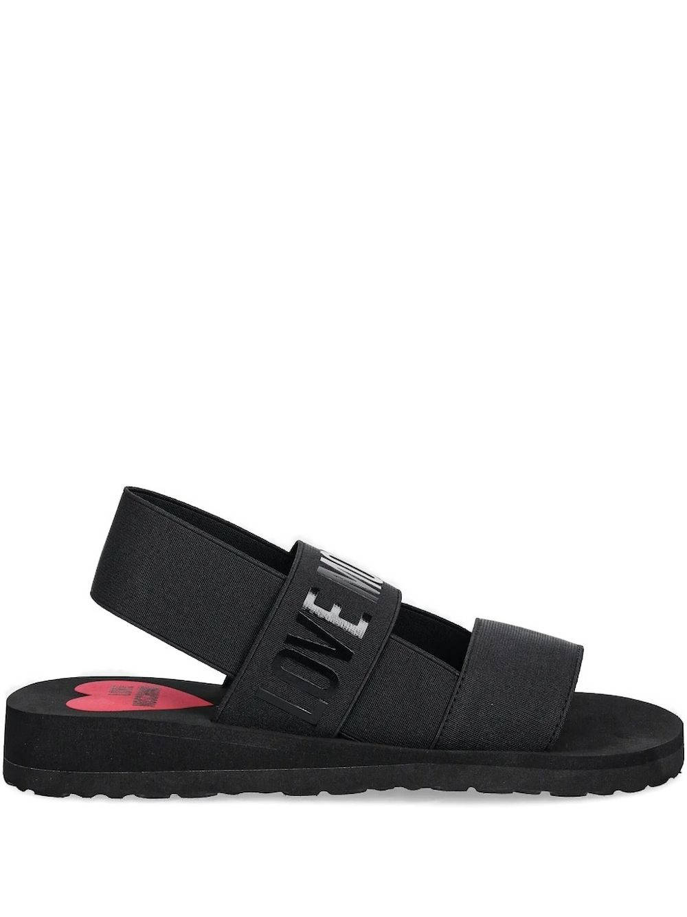logo-print sandals - 1
