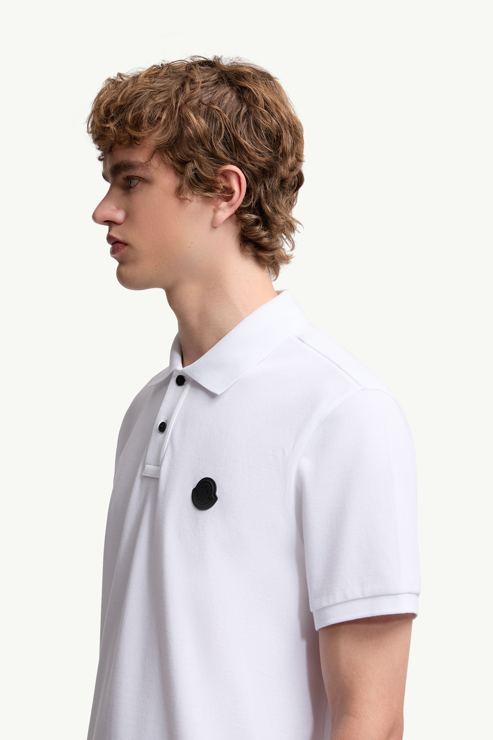 Logo Patch Cotton Piquet Polo Shirt - 4