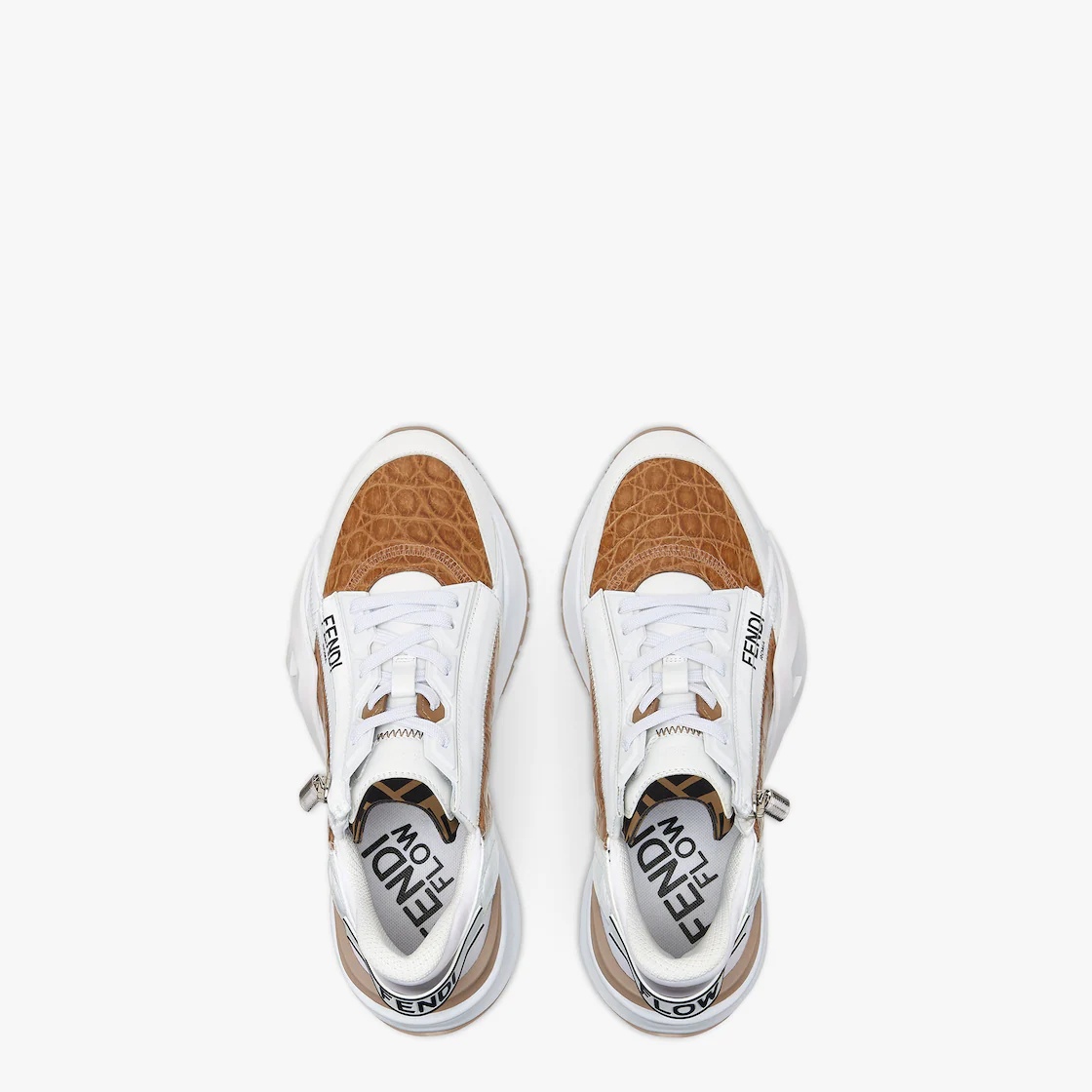 White leather low-tops - 4