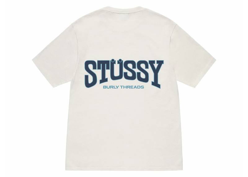 Stüssy Stussy Burly Threads Pigment Dyed Tee Natural outlook
